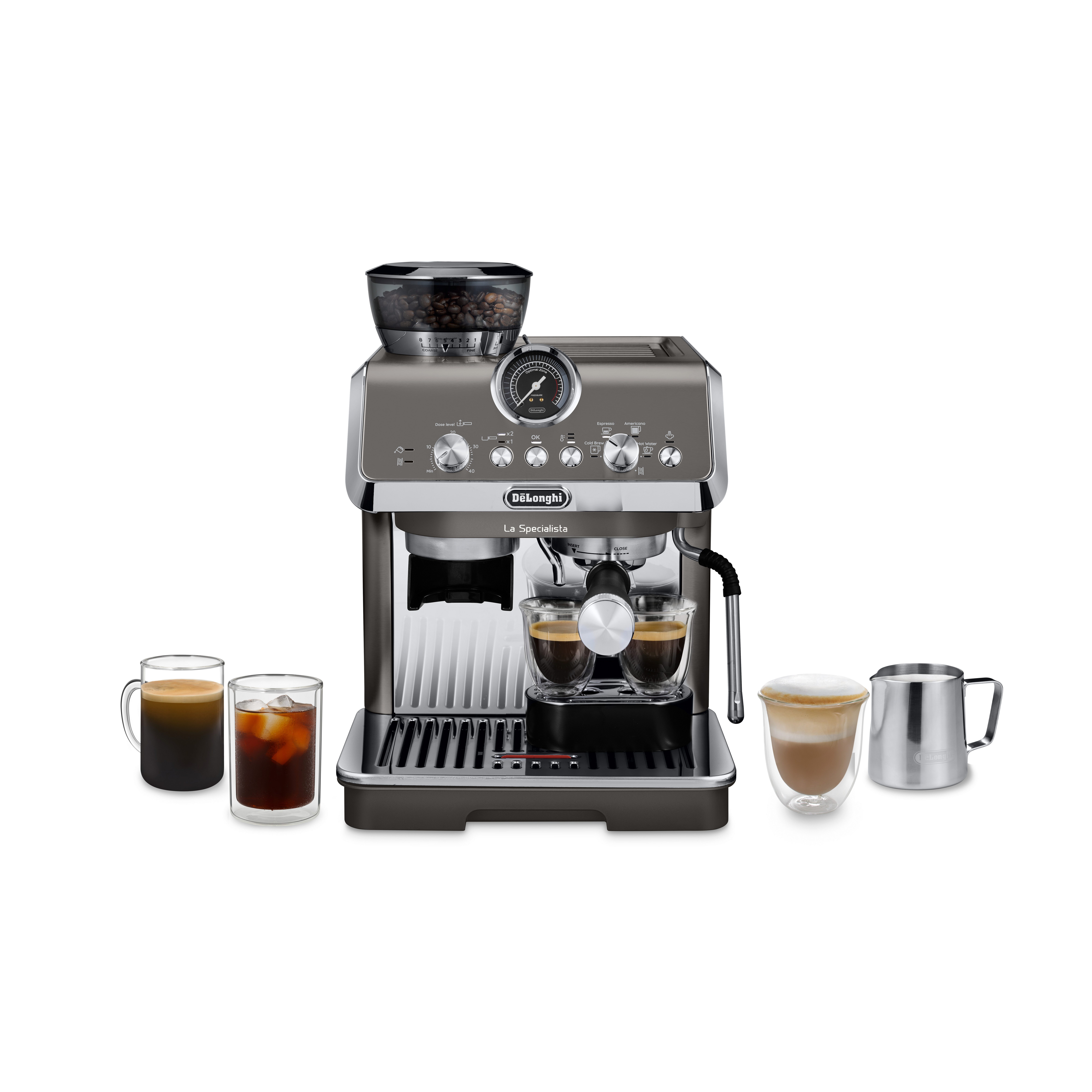 De'Longhi Espressomaschine La Specialista Arte Evo Cold Brew EC9255.T - 3 Rezepte inkl. Cold Brew, 8 Mahlgrade, 3 Temperatureinstellungen & Cold Brew inkl. Barista Kit
