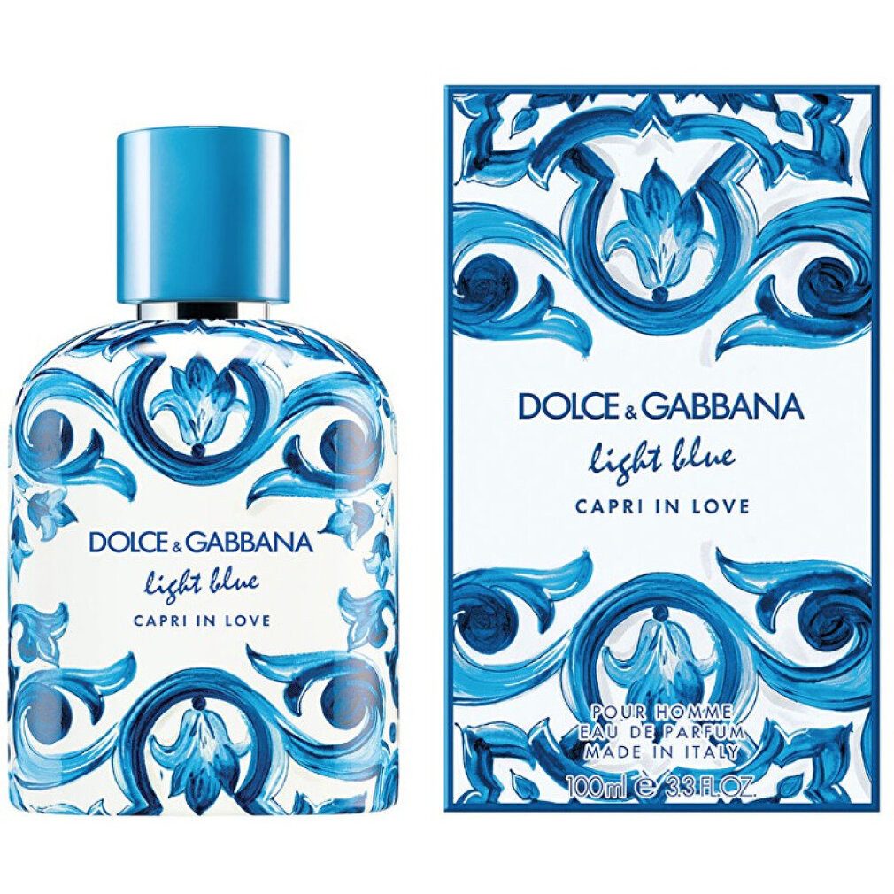 DOLCE & GABBANA Eau de Parfum Dolce & Gabbana Capri In Love Eau de Parfum für Herren, hellblau