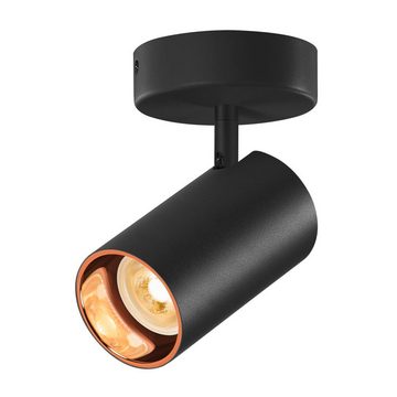 SLV Deckenspot Deckenspot Asto Tube in Schwarz GU10, keine Angabe, Leuchtmittel enthalten: Nein, warmweiss, Deckenstrahler, Deckenspot, Aufbaustrahler