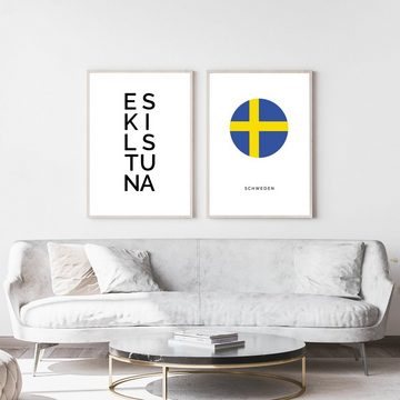 NORDIC WORDS Poster Schweden Kreis