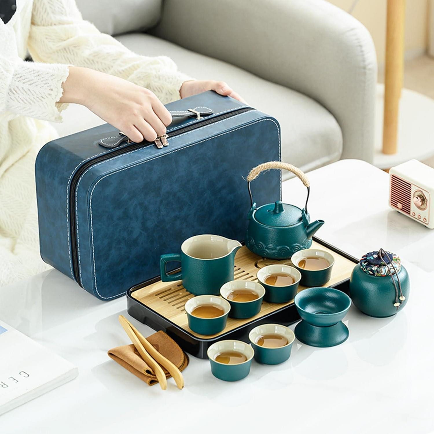 LuxusKollektion Teekanne Japanisches Teeservice 14tlg., (14-St)