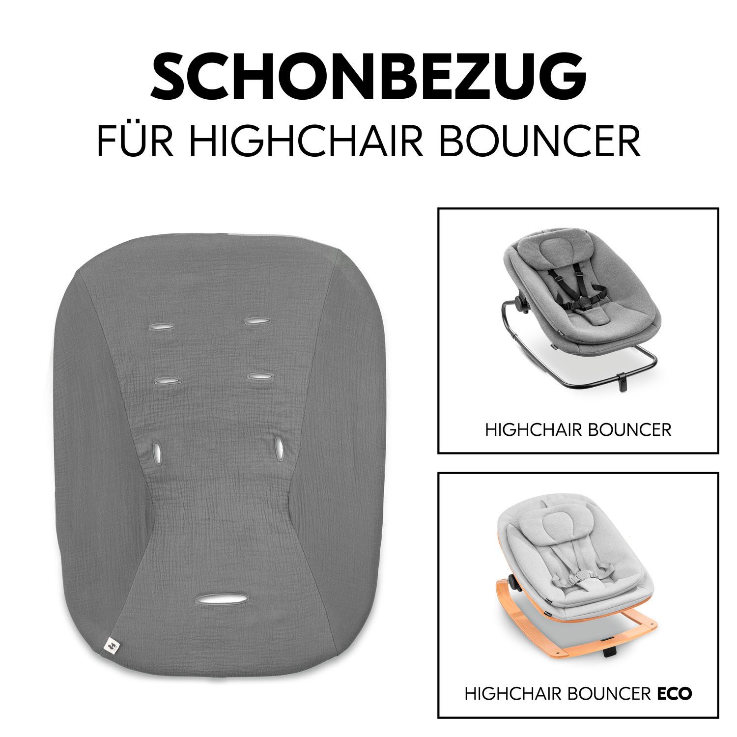 Hauck Kindersitzbezug Schonbezug für Babywippe; Highchair Bouncer Cover, Schonbezug für Babywippe Highchair Bouncer/High Chair Bouncer Eco