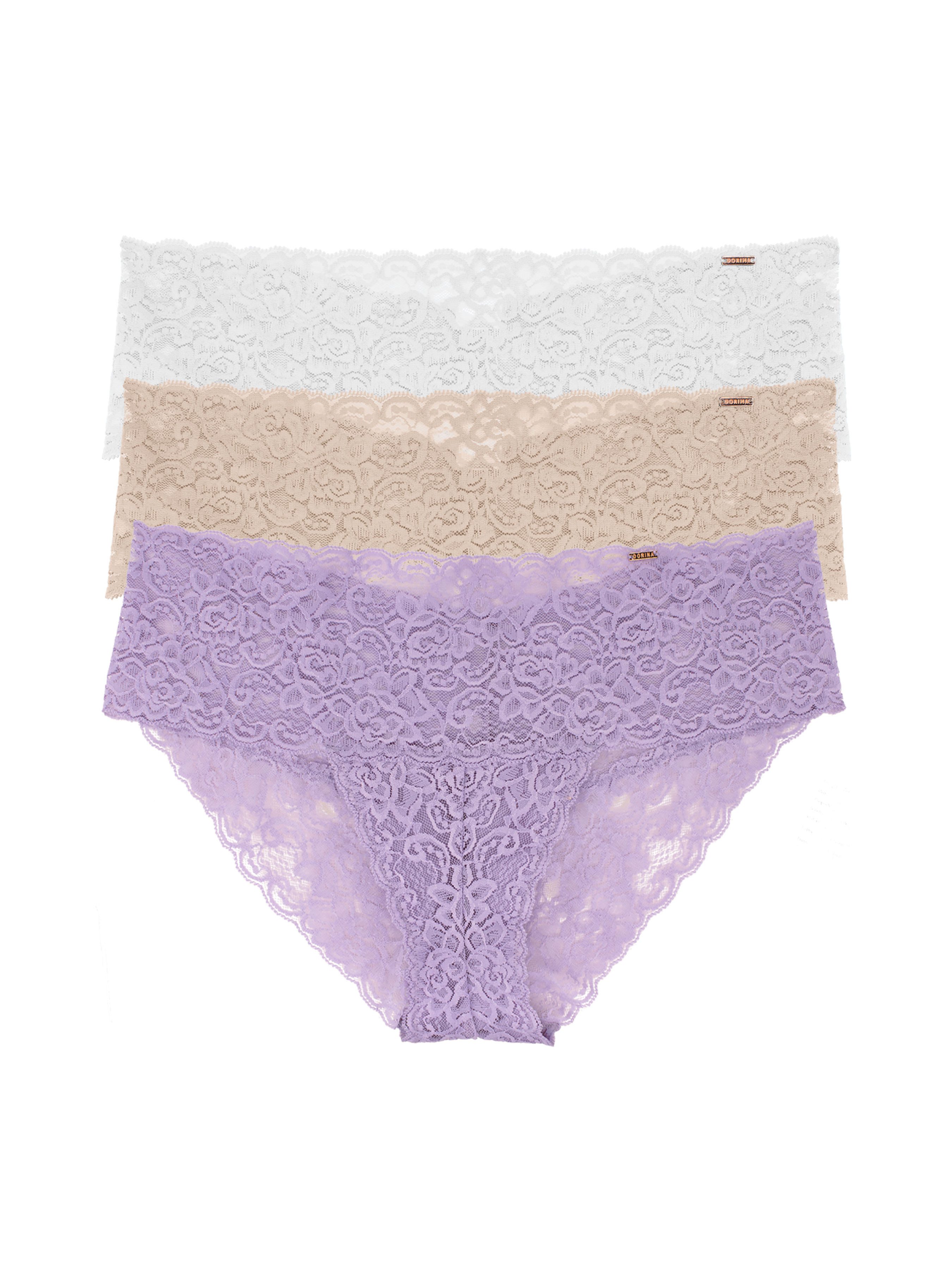 Dorina Slip Lana (3er Pack) florale Spitze