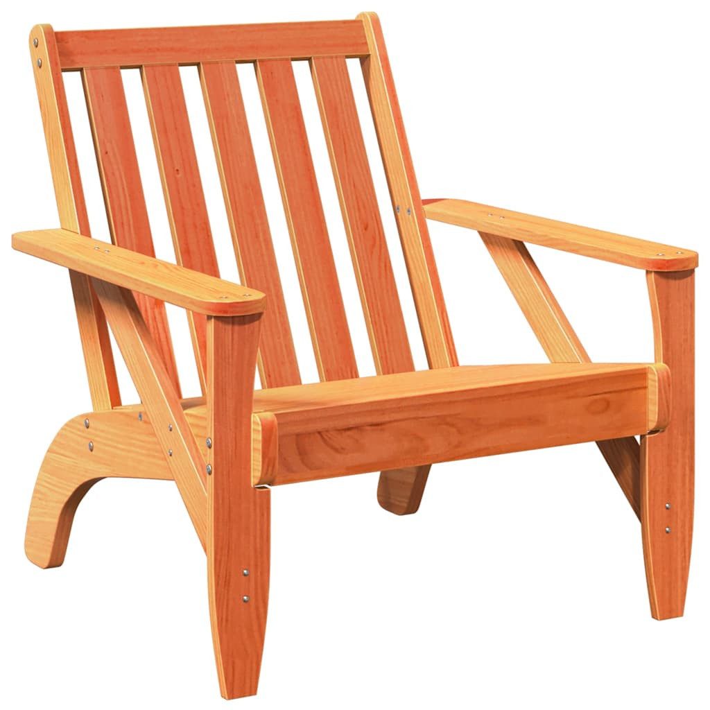 vidaXL Gartenstuhl Adirondack-Gartenstuhl Wachsbraun 75x77x77 cm günstig online kaufen