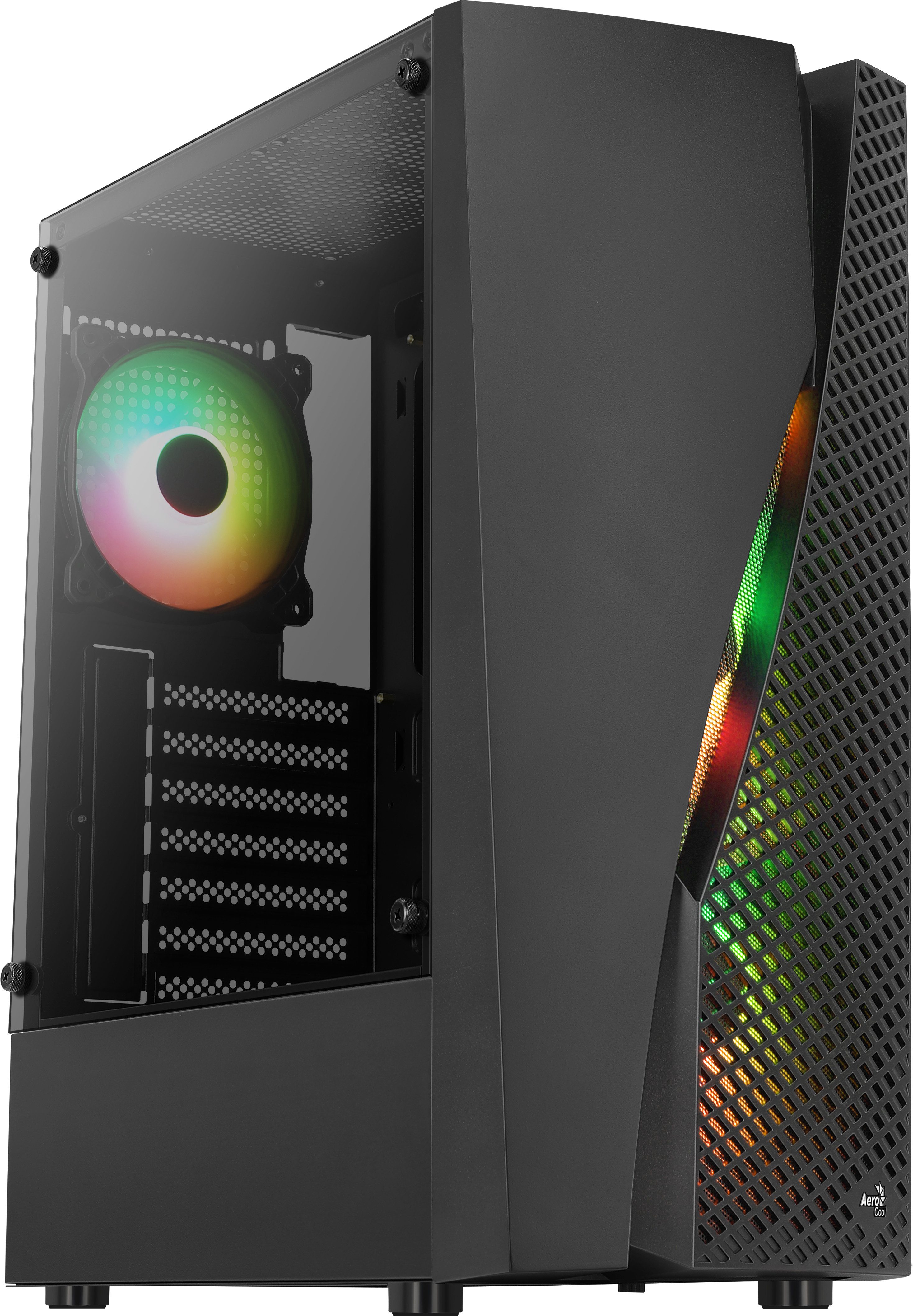 Aerocool PC-Gehäuse Geh AeroCool Midi Wave V3 (B/Win/RGB)mi.ATX/ATX/ITX