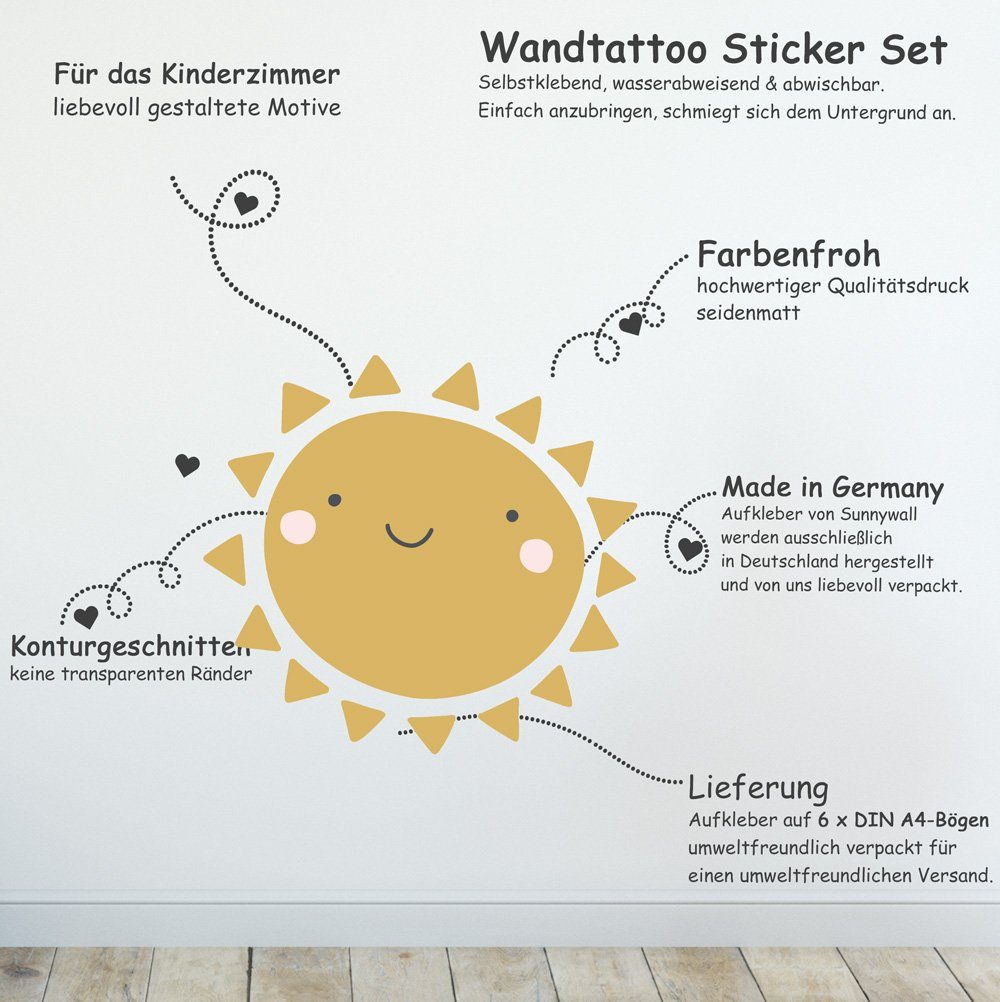 Sunnywall Wandtattoo Wandsticker - Baby Elements günstig online kaufen
