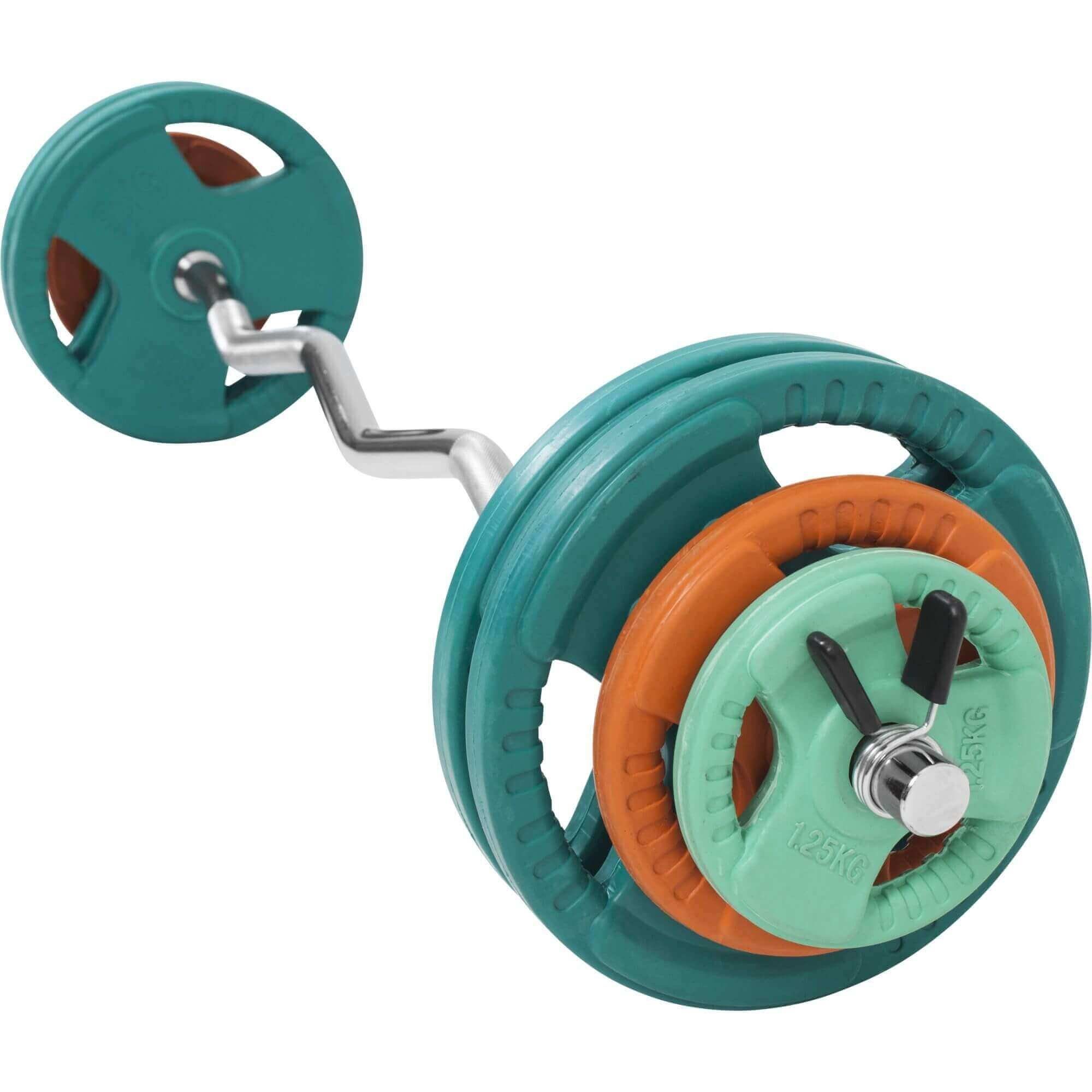 GORILLA SPORTS Hantel-Set SZ-Curlset Gummi Gripper 35 kg