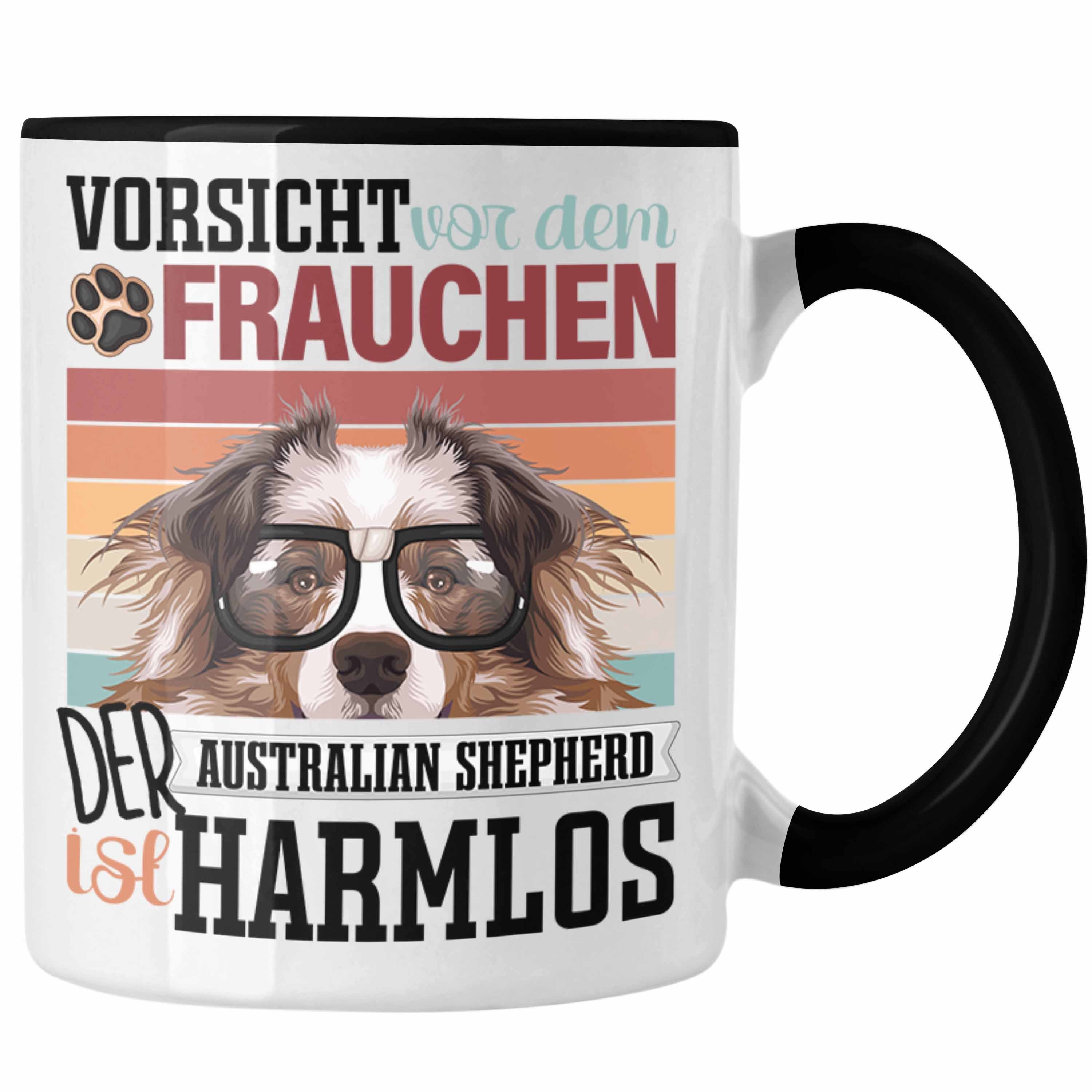 Besitzerin Spruch Tasse Frauchen Trendation Australian Geschenk Tasse Lustiger Schwarz Shepherd