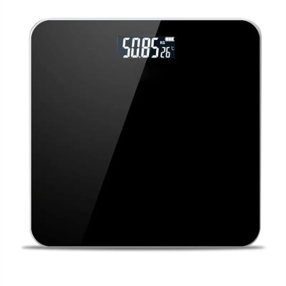 emeco Personenwaage Körperwaage Personenwaagen Wiederaufladbare Raumthermometer LCD-Displa