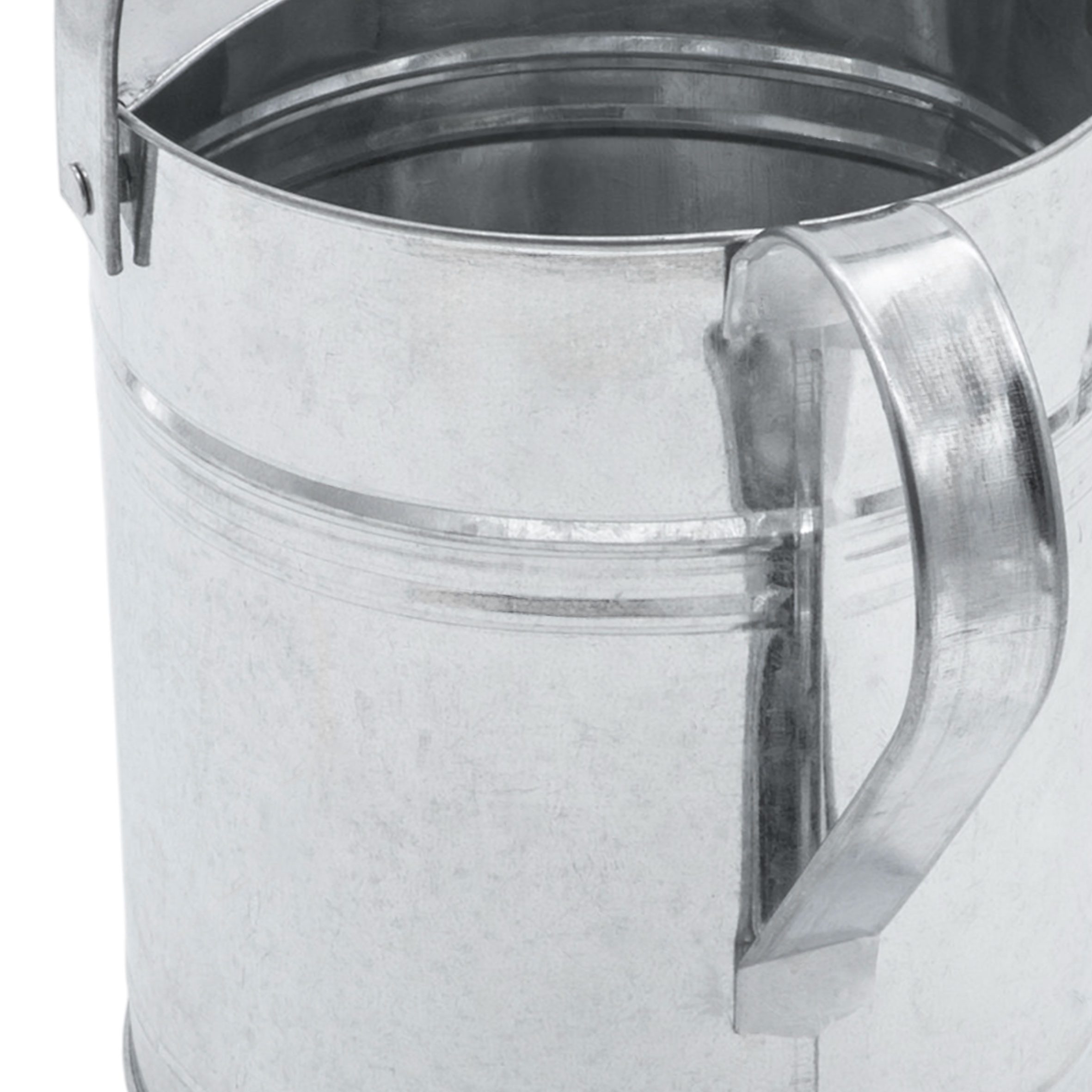 Spetebo Gießkanne Zink Gießkanne silber - 5 L (1 Gießkanne, 1-tlg., Gießkanne), Kleine Pflanzen Gießkanne aus Zink mit 5 Liter Fassungsvermögen – Bild 5 von 5