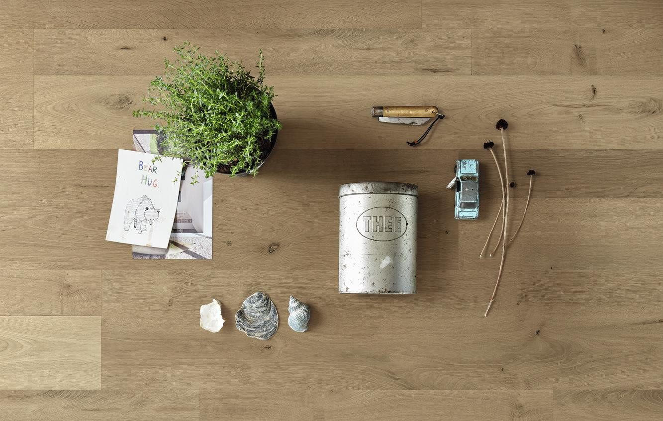 meister Laminat 6675 LC55S >NATURAL OAK (Eiche hell)< 1.288 x 198 x 8,5 mm, In 1 Packung: 10 Stück = 2,55 m², inkl. Trittschall