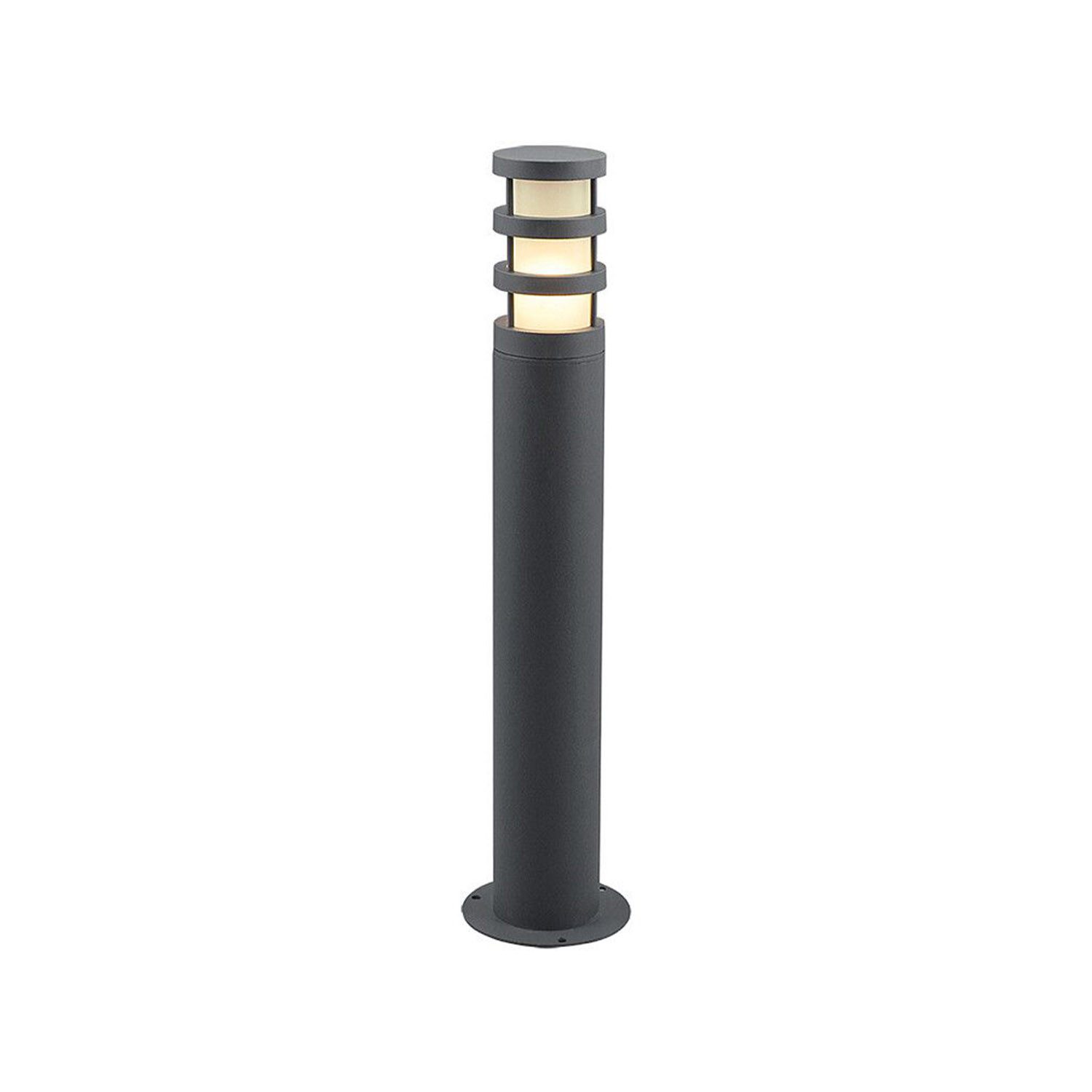 Licht-Erlebnisse Pollerleuchte NORIN, ohne Leuchtmittel, Wegeleuchte Aluminium Anthrazit H:65cm IP44 Modern Garten
