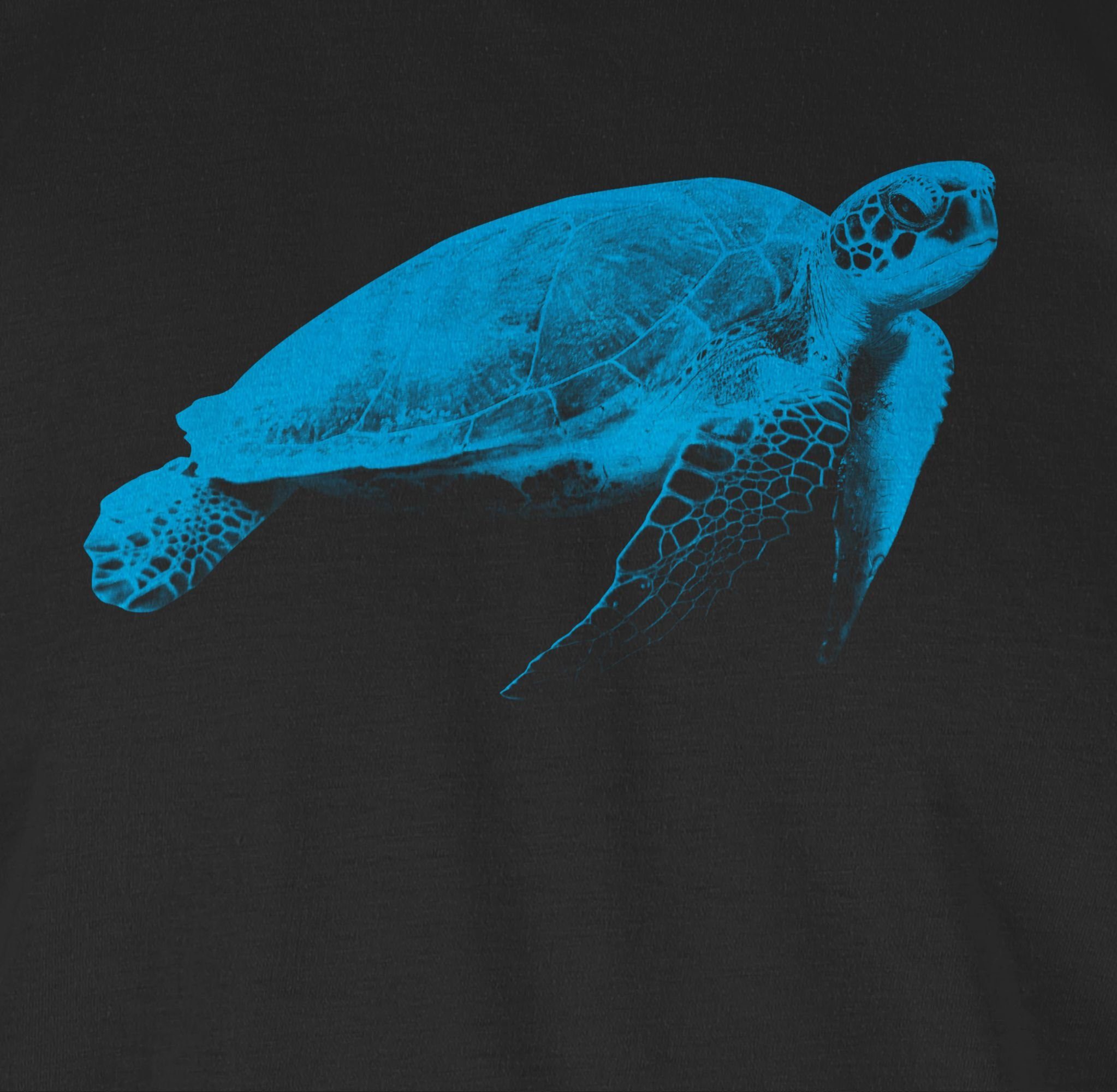 Shirtracer Zubehör Tiere 02 Schwarz Wasserschildkröte T-Shirt