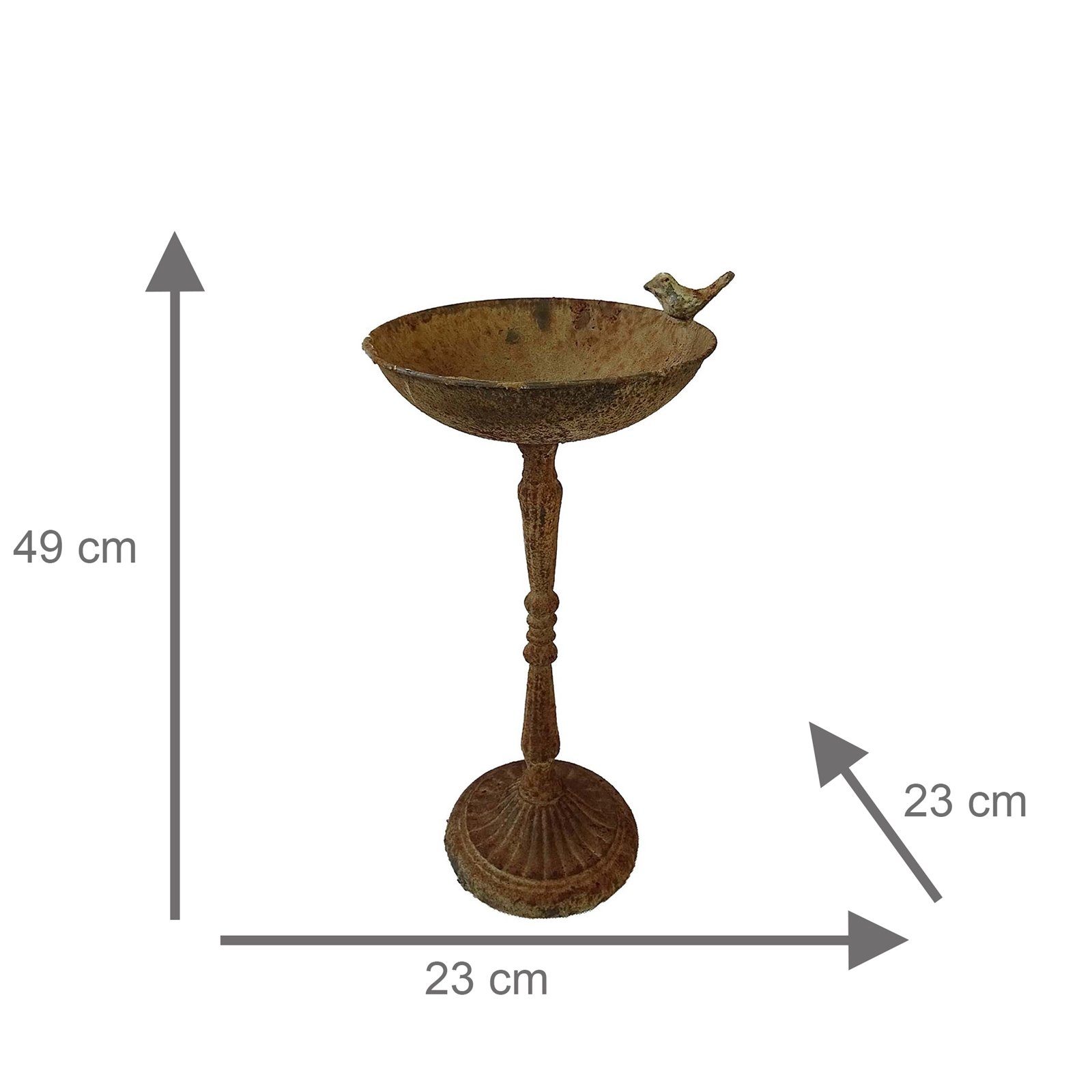 HTI-Line Vogeltränke Vogeltränke Verena Wasserstelle Vogelbad Ø 23 cm, Höhe 49 cm 2 l, Wasserstelle Vogelbad Ø 23 cm, Höhe 49 cm