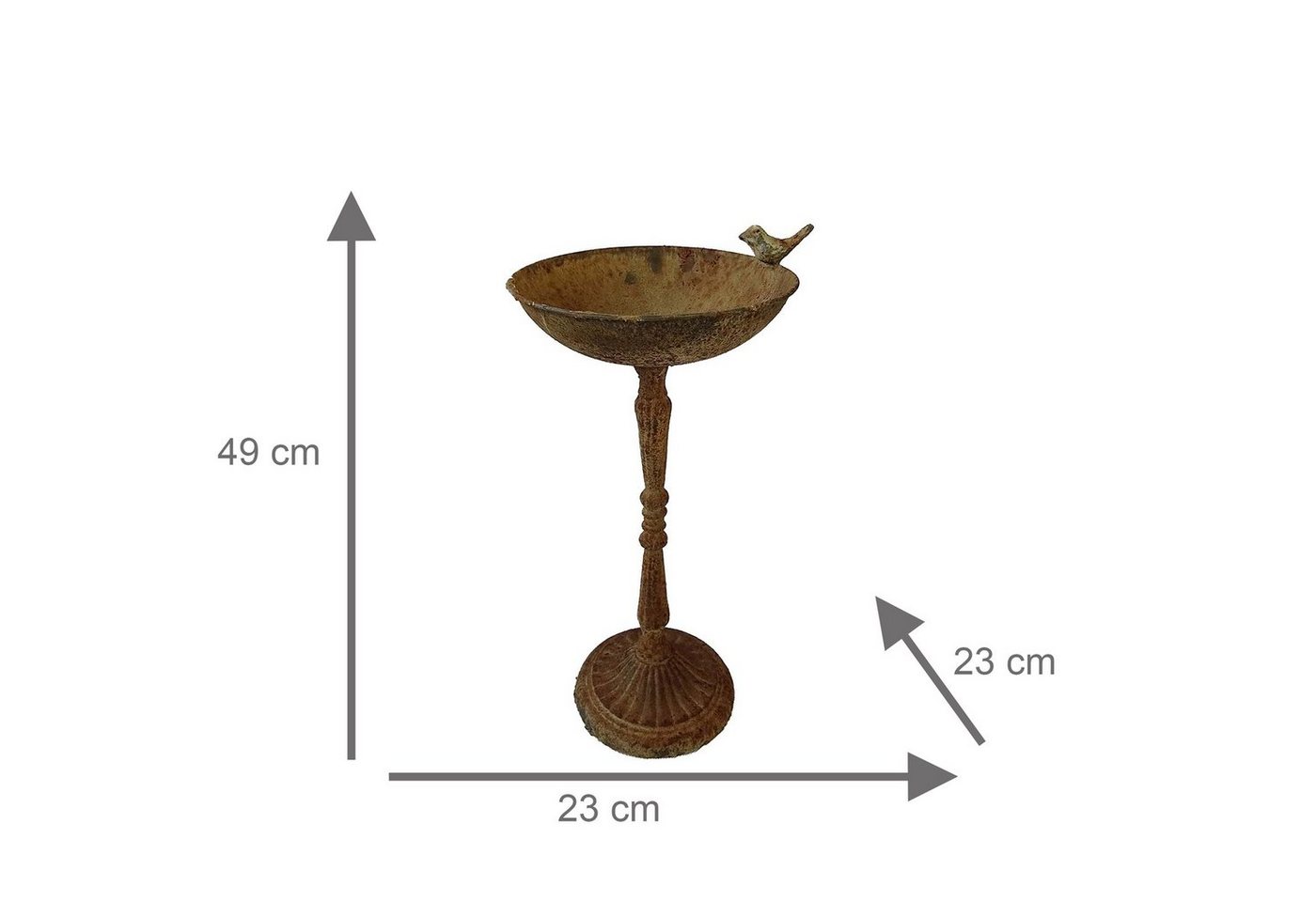 Thumbnail - HTI-Line Vogeltränke Vogeltränke Verena 2 l, Wasserstelle Vogelbad Ø 23 cm, Höhe 49 cm