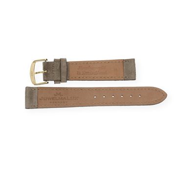 JuwelmaLux Uhrenarmband JuwelmaLux Uhrenband Veloursleder beige JL38-10-0059