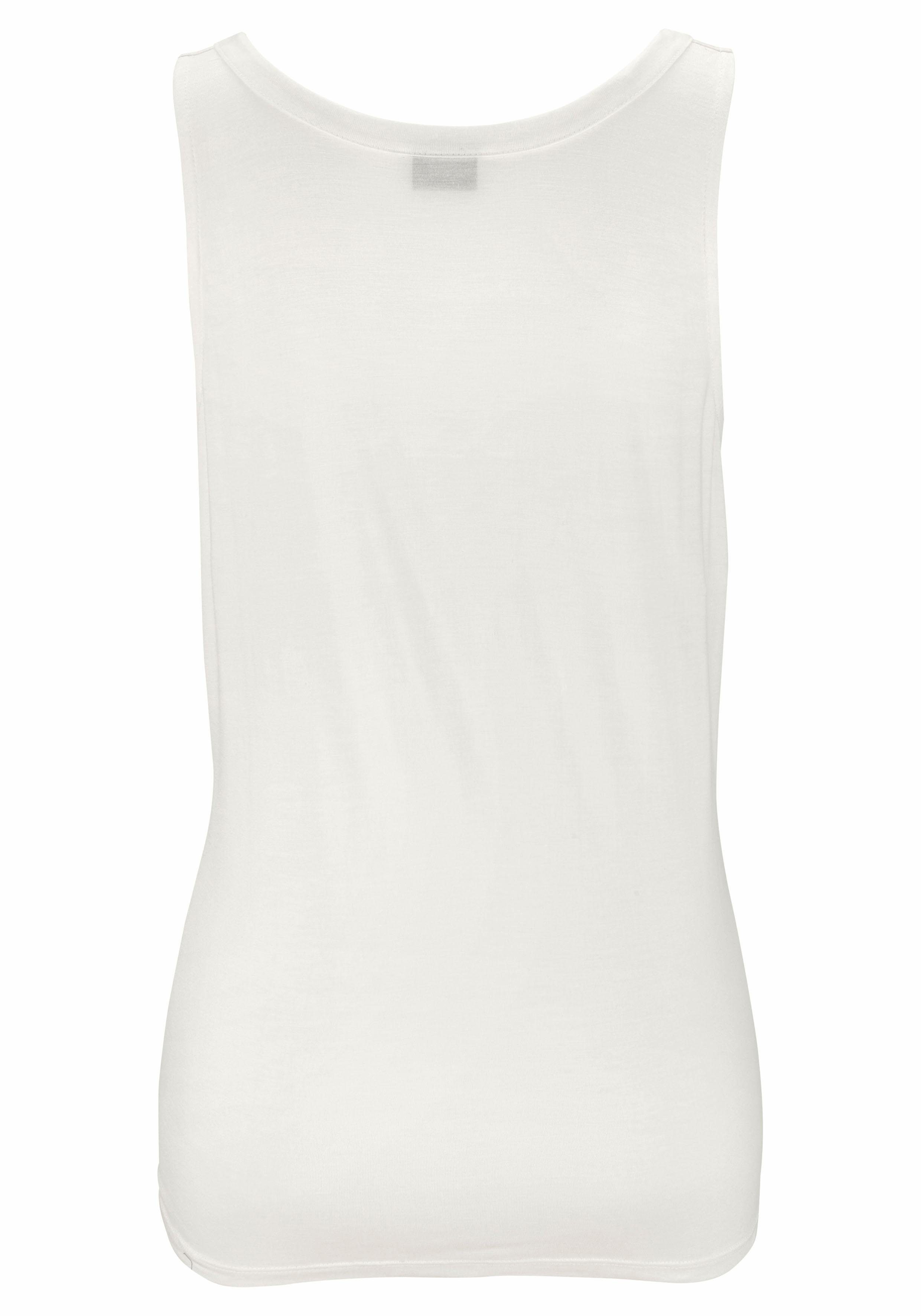 LASCANA Tanktop mit Zieraccessoire, lässiges Jerseytop, casual