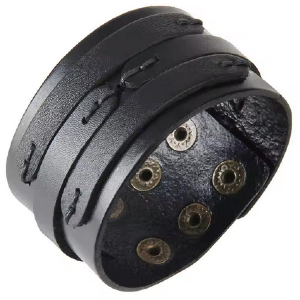 Ware aus aller Welt Lederarmband 4 cm breit Rustikales Armband im Vintage-Look für Damen Herren (1-tlg)