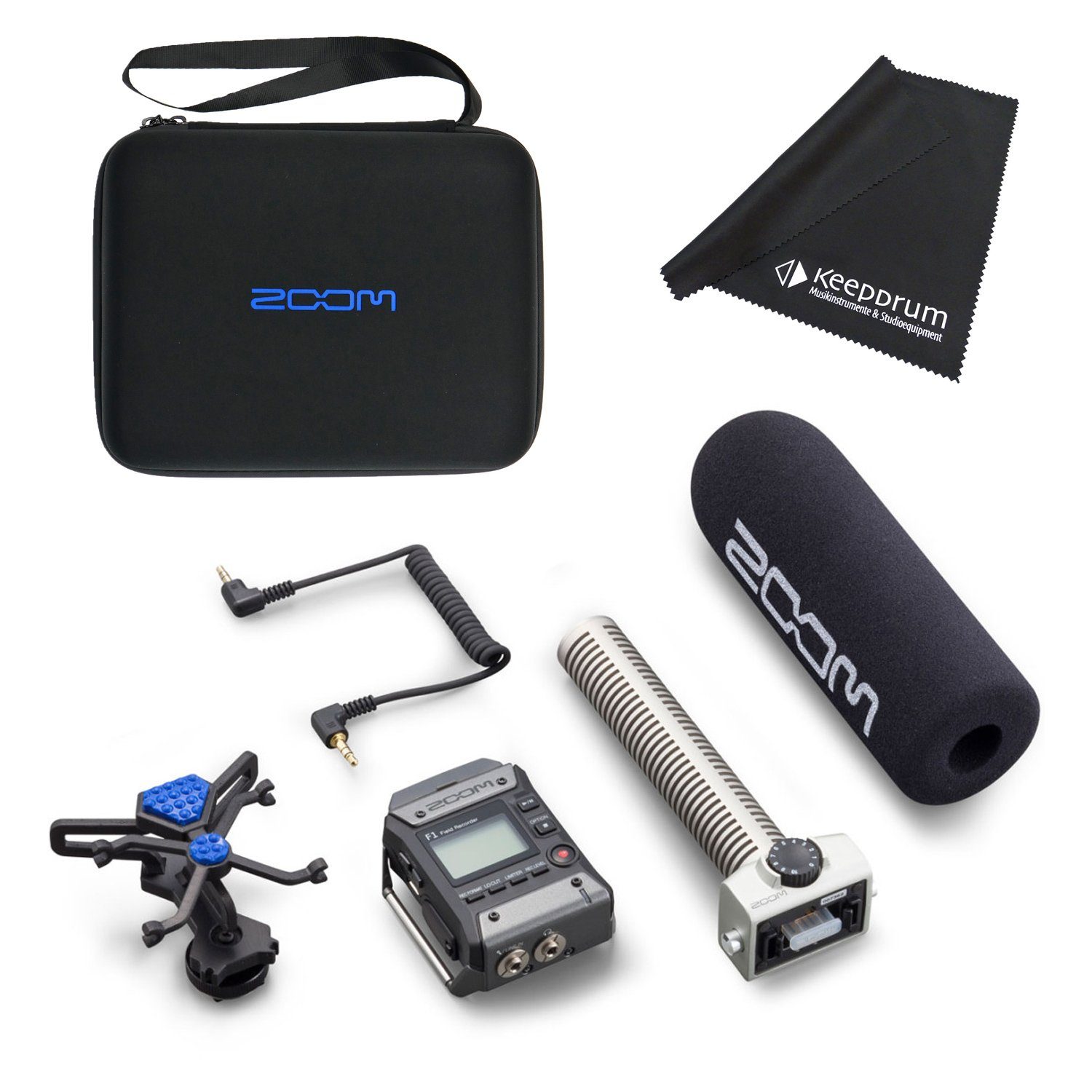 Zoom Audio Zoom F1-SP Recorder inklusive Mikrofon mit Tasche Digitales ...