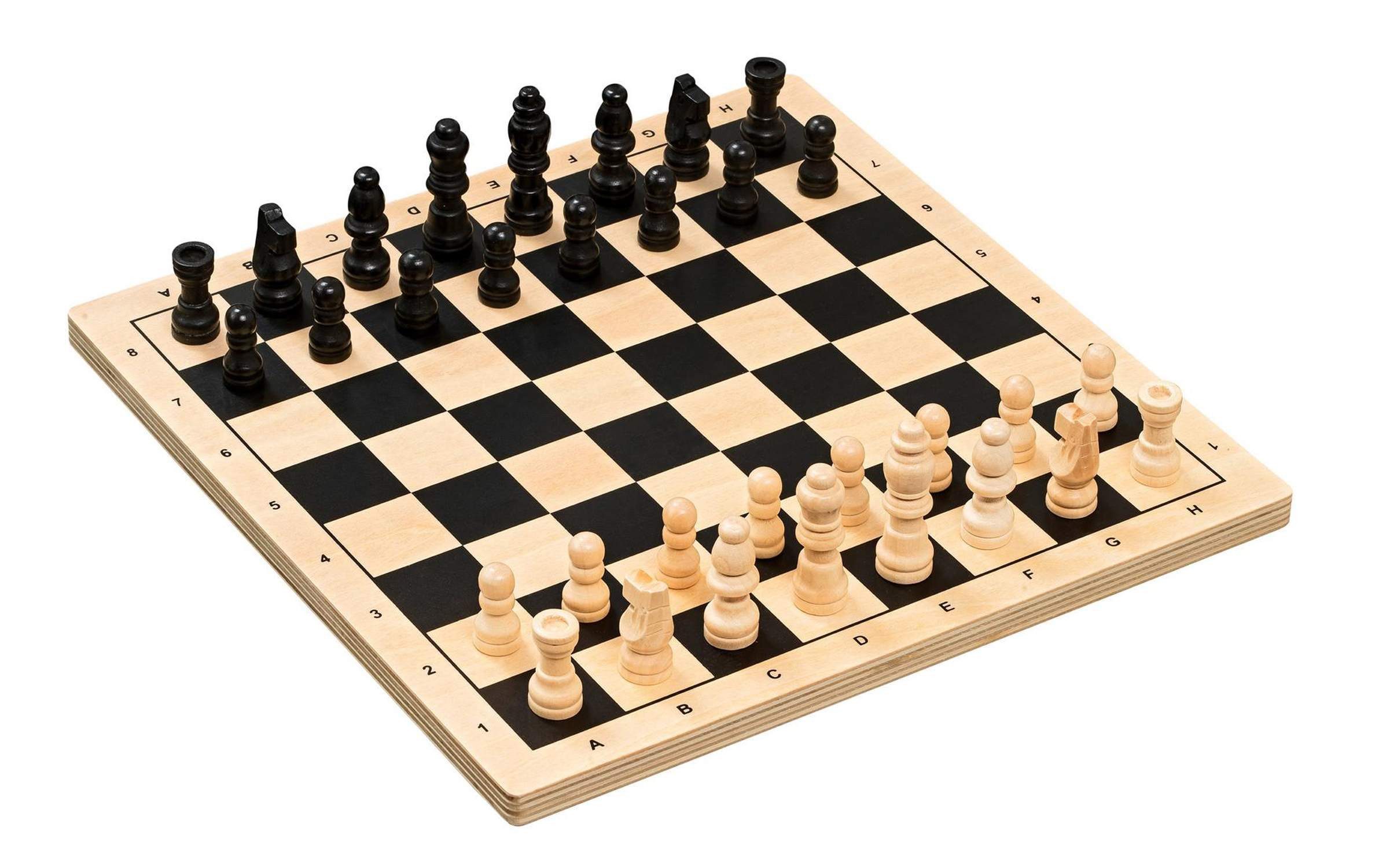 Philos Spiel Klassisches Schachspiel mit Holzbrett