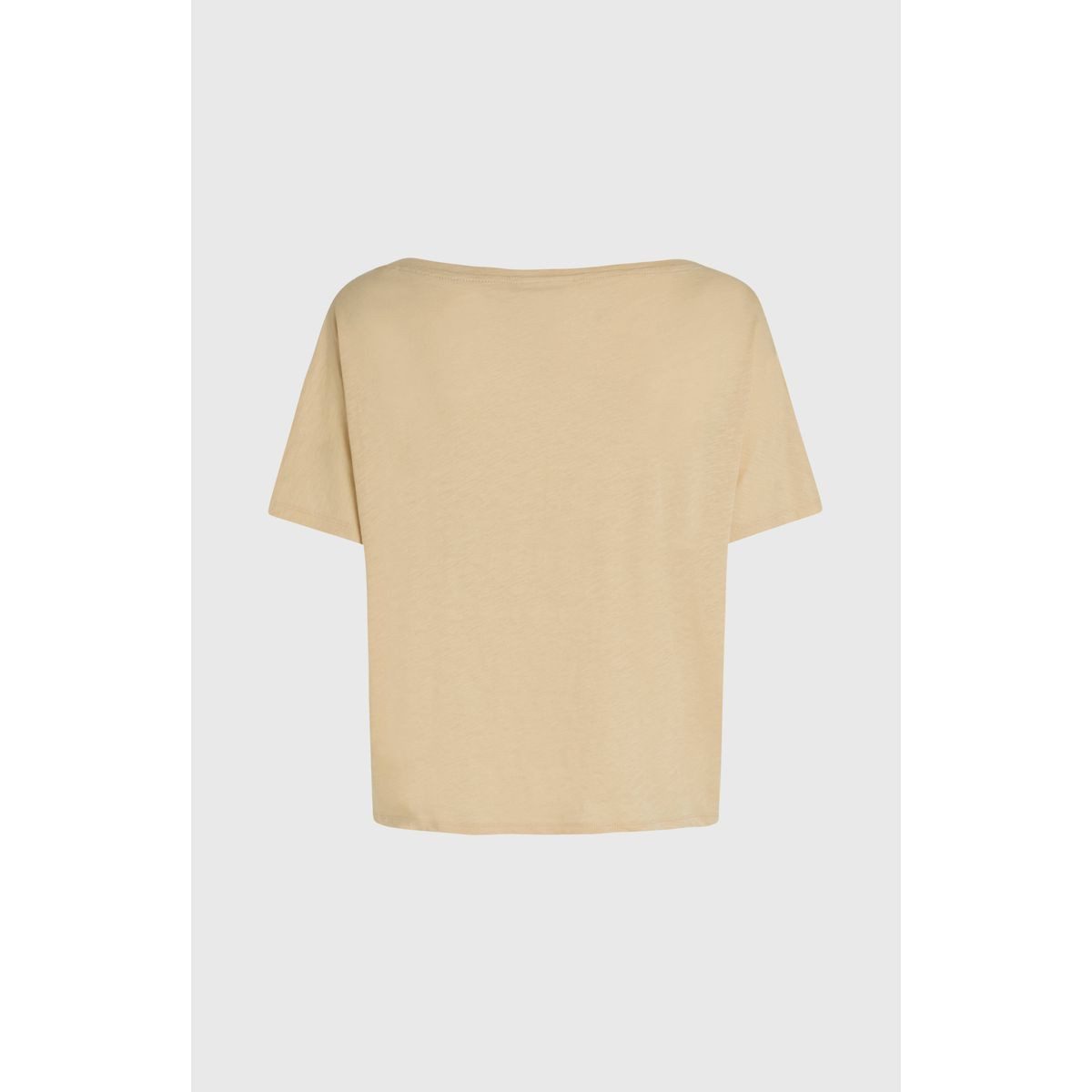 O'Neill Kurzarmshirt Essentials O'neill Script Scoop Neck T-shirt Lässiges T-Shirt mit U-Ausschnitt und gesticktem Logo für maximalen