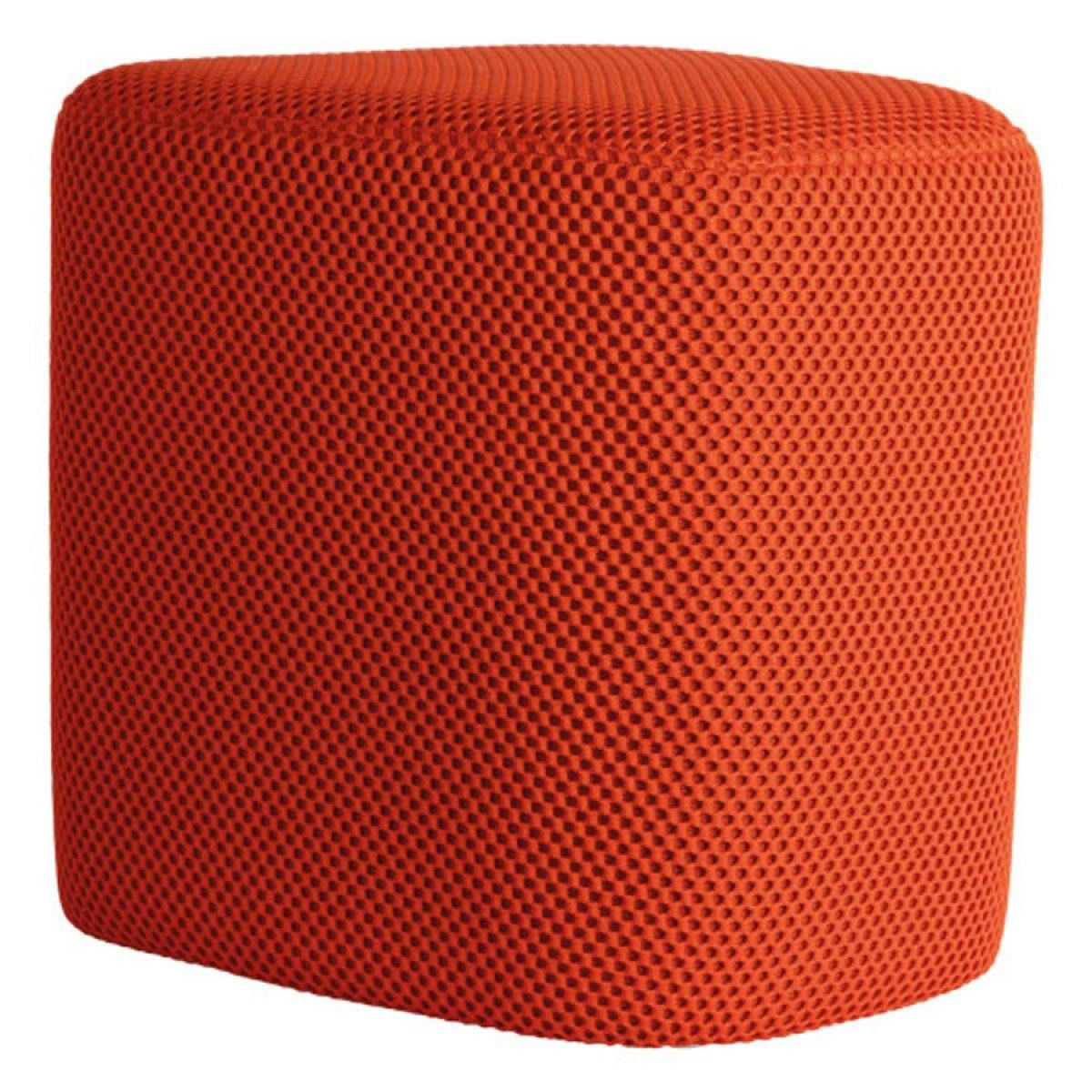 Leitmotiv Hocker Pouf Hocker Retro Mesh Triangle Orange
