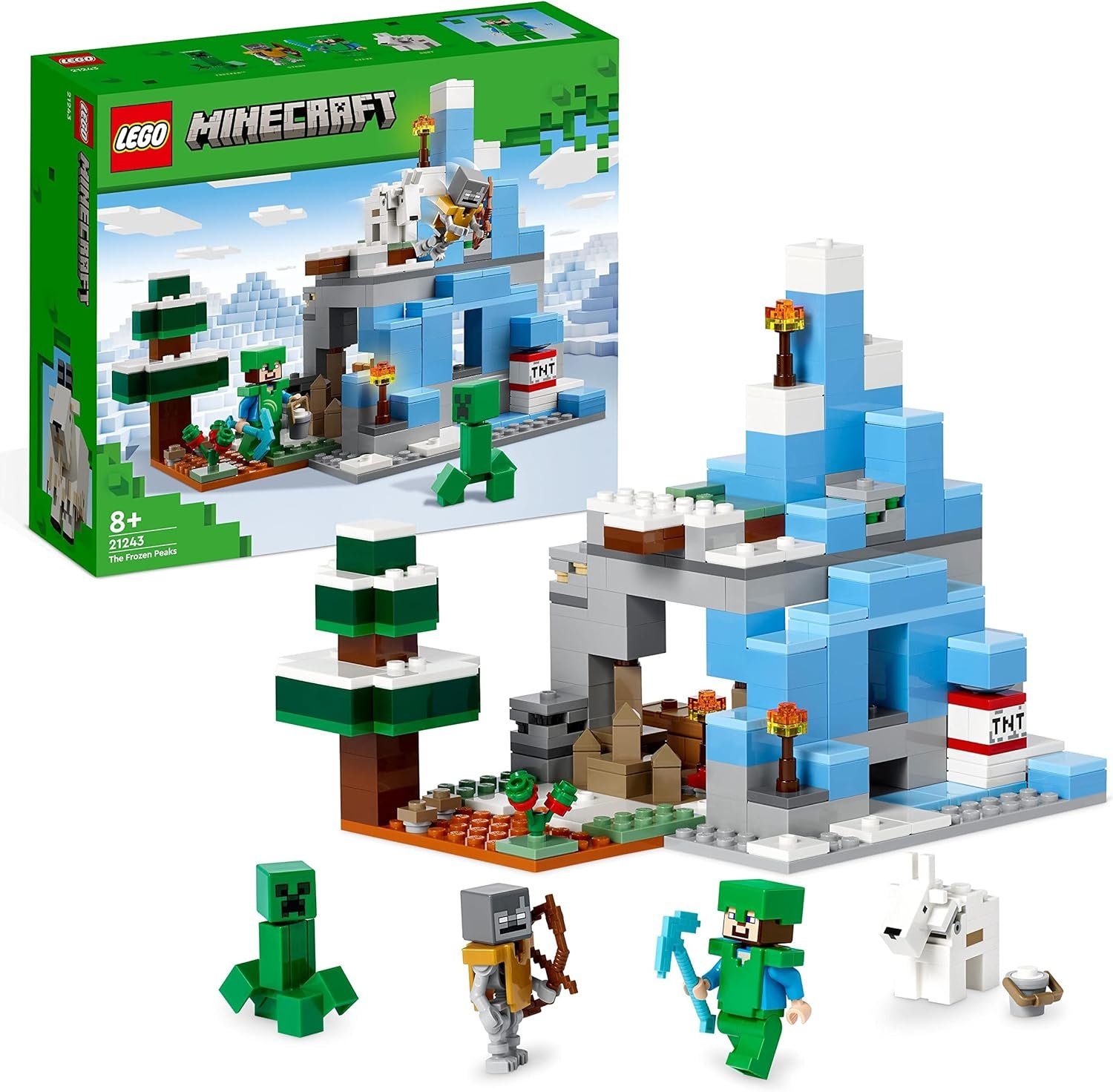 LEGO® Minecraft Gefrorene Gipfel (21243) Konstruktions-Spielset, (304 St) günstig online kaufen