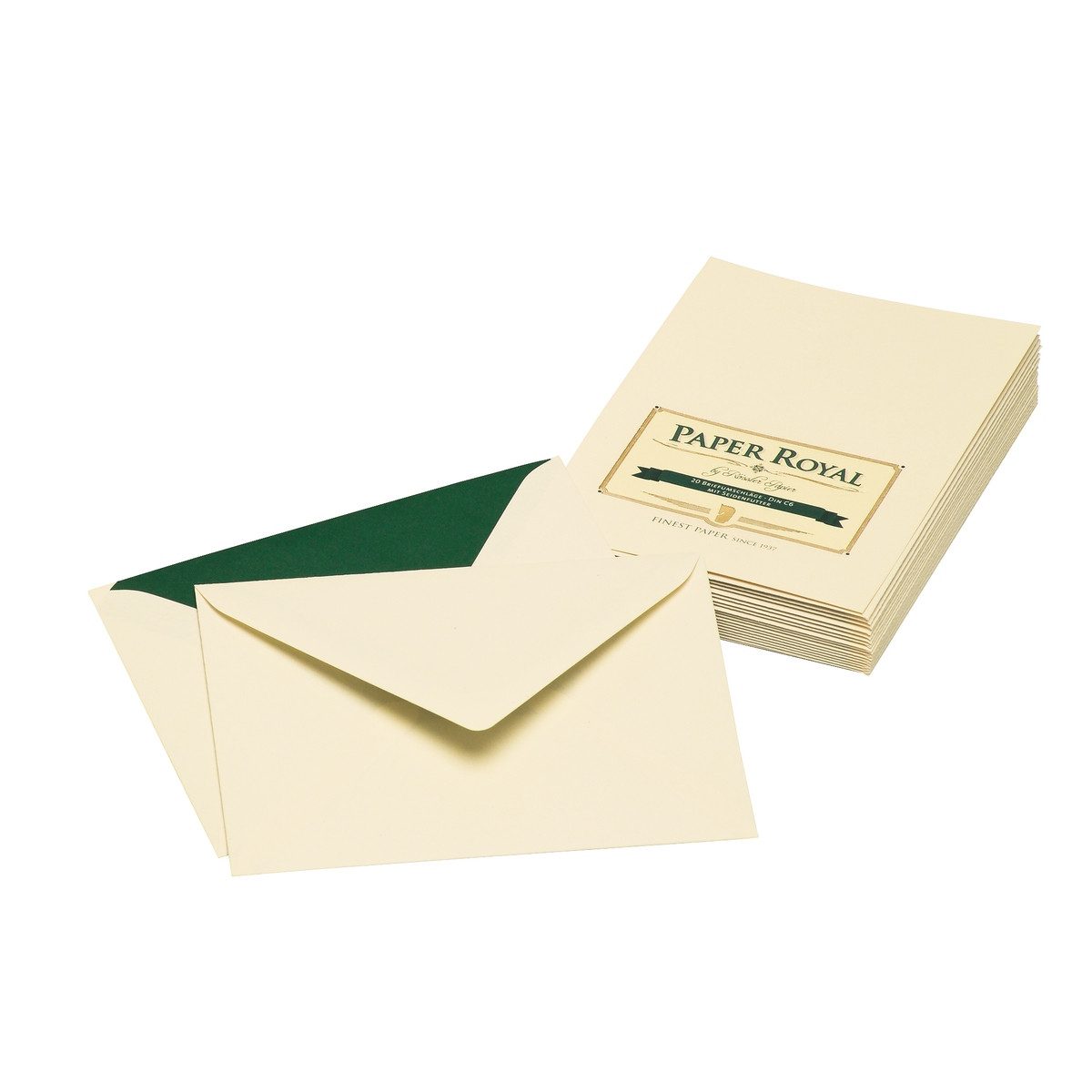 Rössler Briefumschlag RÖSSLER Briefumschläge Royal gerippt chamois DIN C6 20 Stück