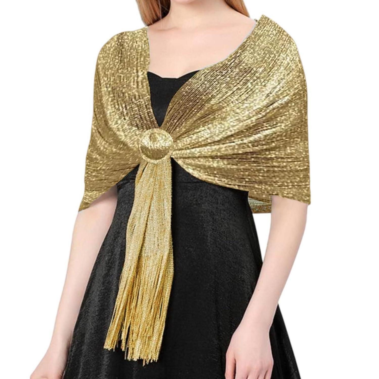 LuxusKollektion Modetuch Metall. Schal mit Schnalle, (1-St)