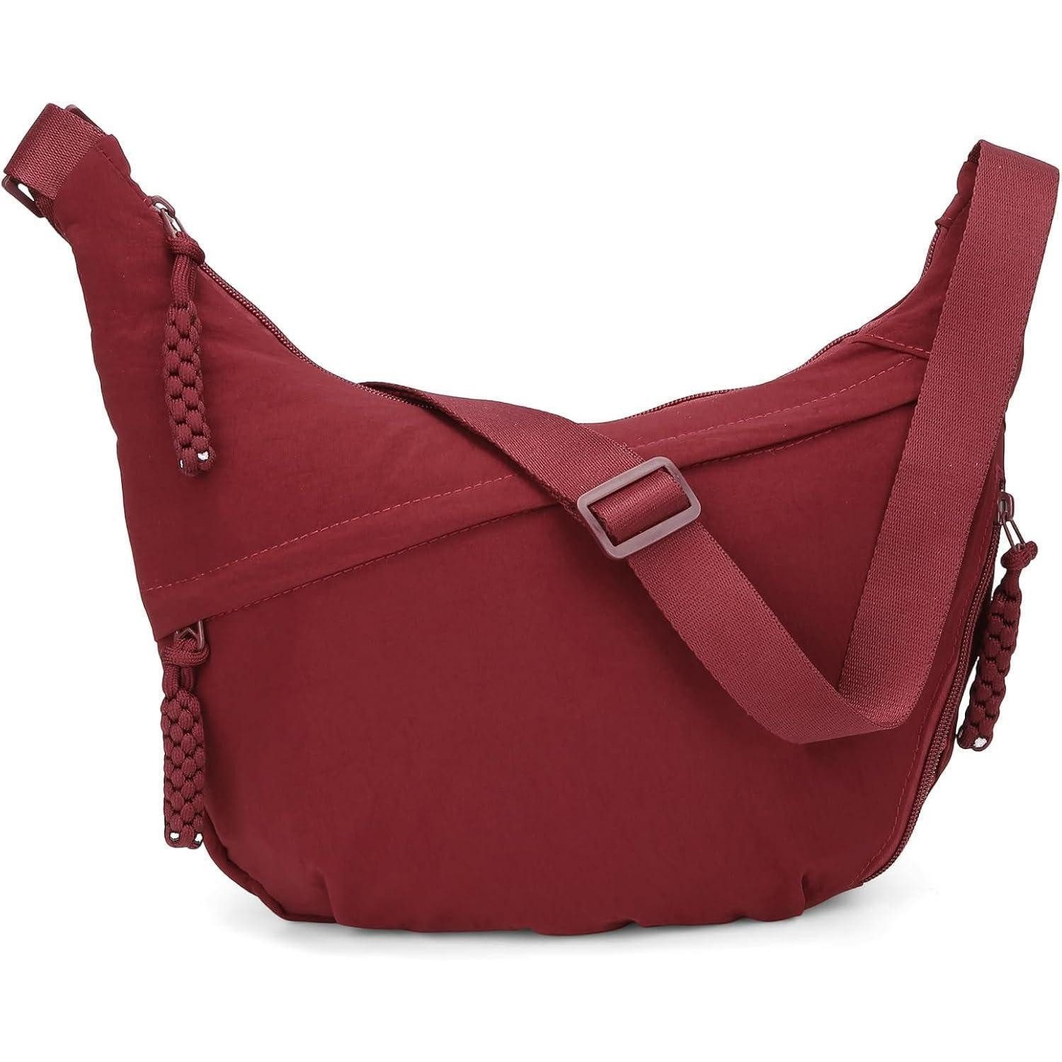 LuxusKollektion Umhängetasche Halbmond Umhängetasche Nylon Crossbody Shoulder Bag Groß Frauen Half