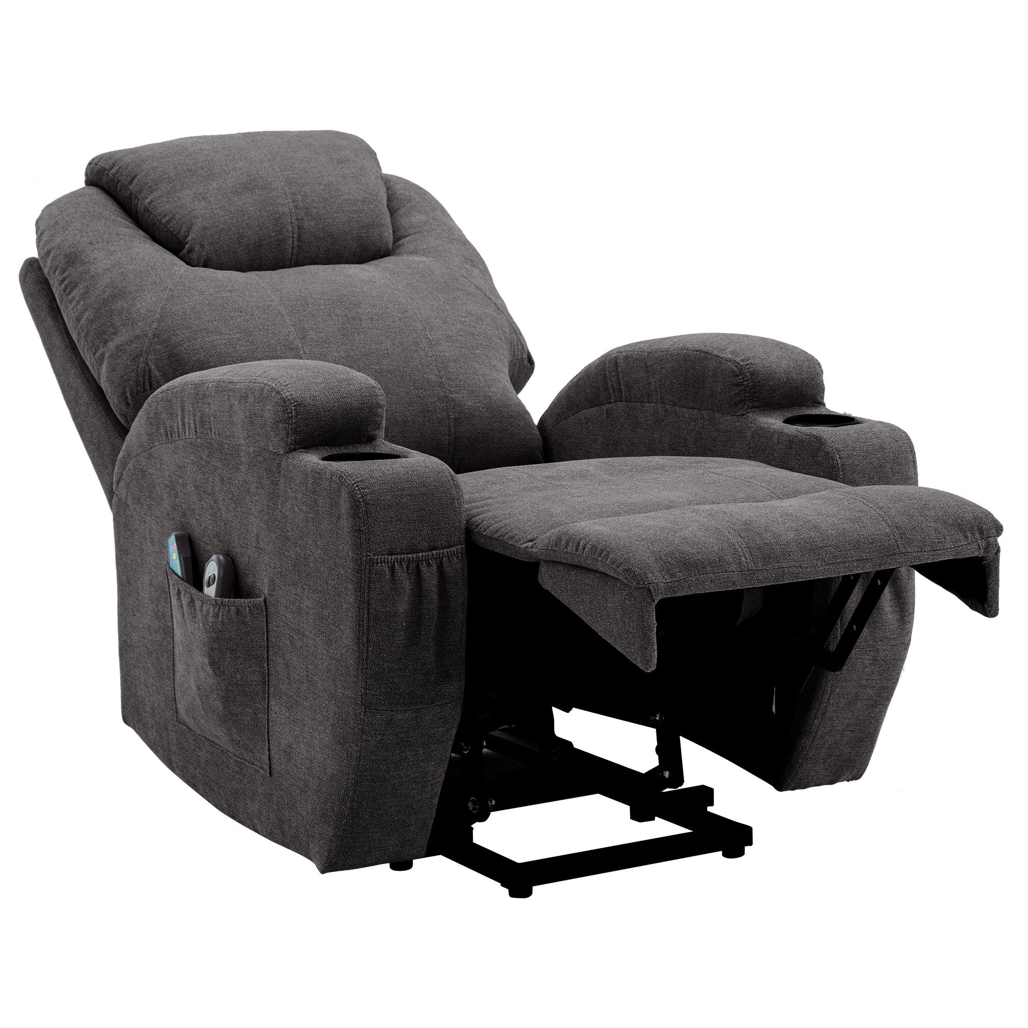 Merax TV-Sessel Wärmefunktion und Vibrationsmassage, Massagesesel günstig online kaufen