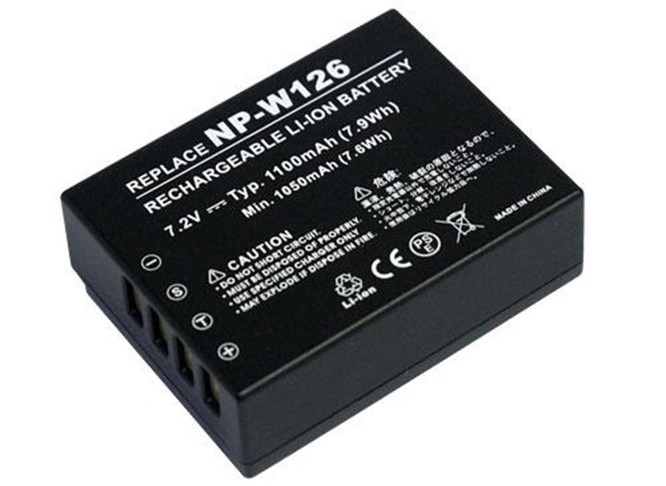 PowerSmart DFU024.744 Kamera-Akku Ersatz für FUJIFILM NP-W126, NP-W126S, Fujifilm FinePix HS30, HS30EXR, HS33EXR, HS35EXR, HS50EXR, Fujifilm X-A1, Fujifilm X-E1, Fujifilm X-E2, Fujifilm X-M1, Fujifilm X-Pro1, Fujifilm X-T1, Fujifilm X-T10, Fujifilm X-T3 Lithium-ion (Li-ion) 1100 mAh (7,2 V), Ersatzbatterie