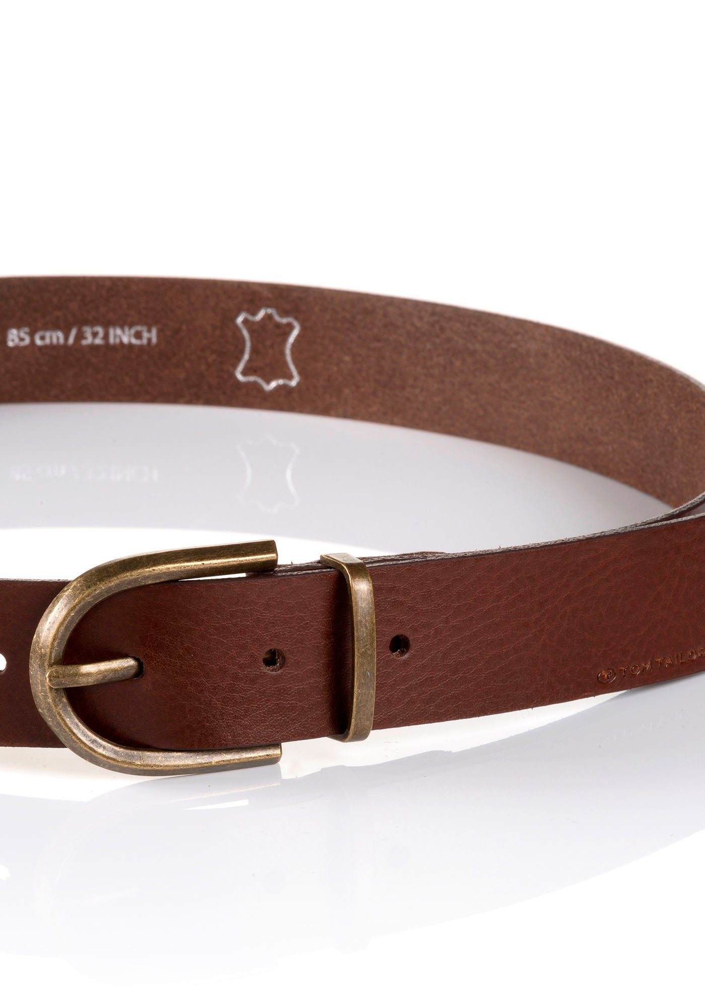 TOM TAILOR Ledergürtel TTSYLKE 3 cm günstig online kaufen