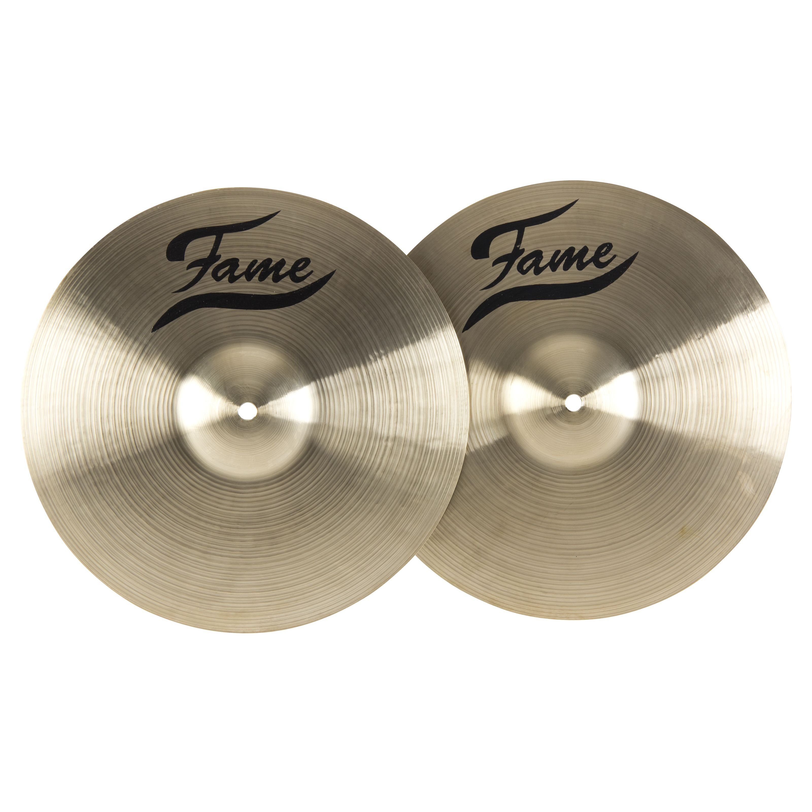 FAME Бассейн,Masters B20 Light HiHat 12" Handgehämmert Traditionelles Finish B20 Bronze Ausgewogener Warmer Klarer Klang Für Professionelle Drummer und Studioeinsatz", Cymbals, Hi Hats, Masters B20 Light HiHat, Handgehämmert, B20 Bronze