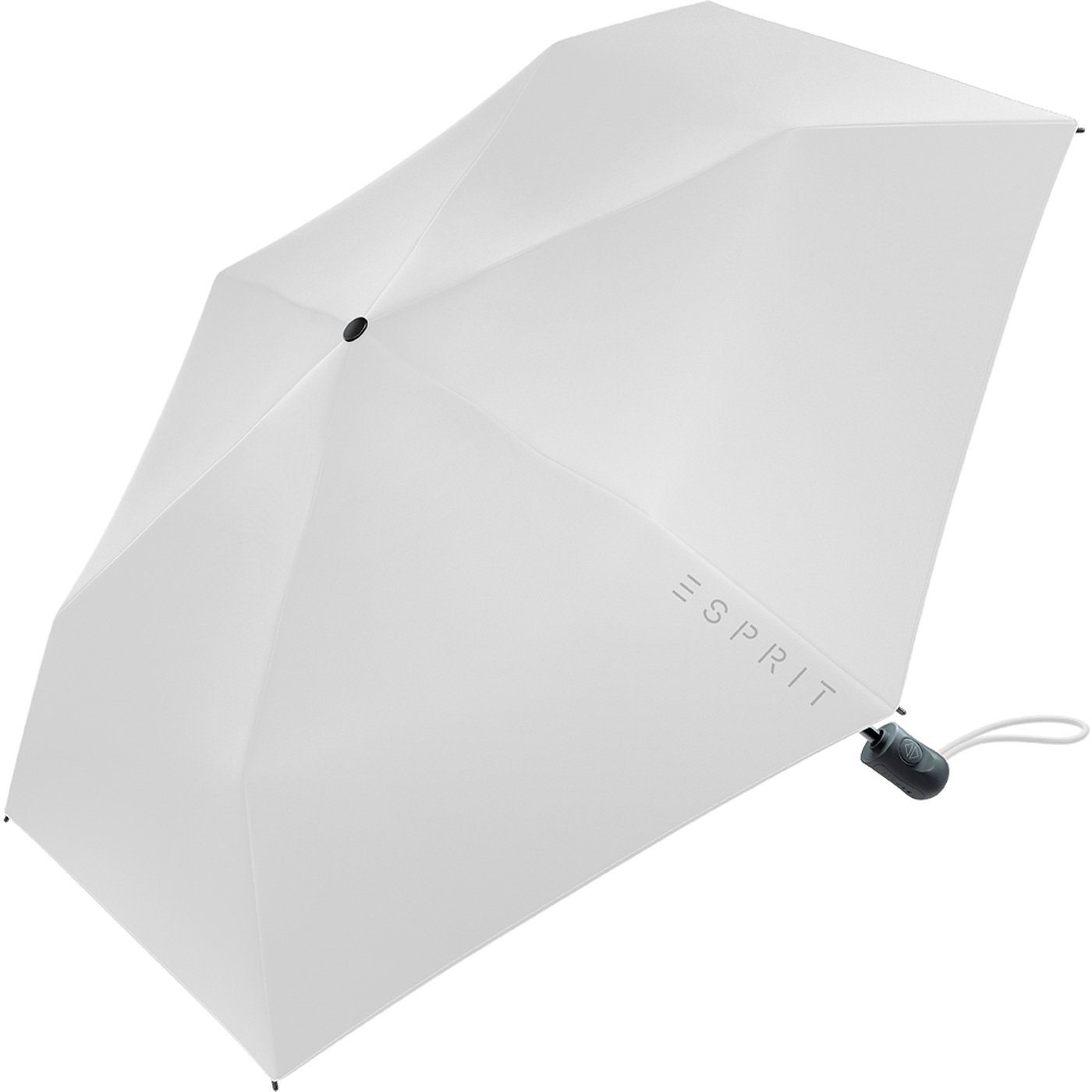 Esprit Taschenregenschirm 2023, neuen alt-weiß Slimline in den und Damen Auf-Zu leicht stabil, Trendfarben FJ Easymatic Automatik