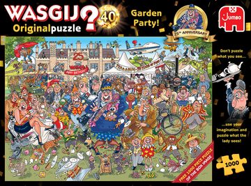 Jumbo Spiele Puzzle Wasgij Original 40 Garten Party 25 Jahre Jubiläum, 1000 Puzzleteile
