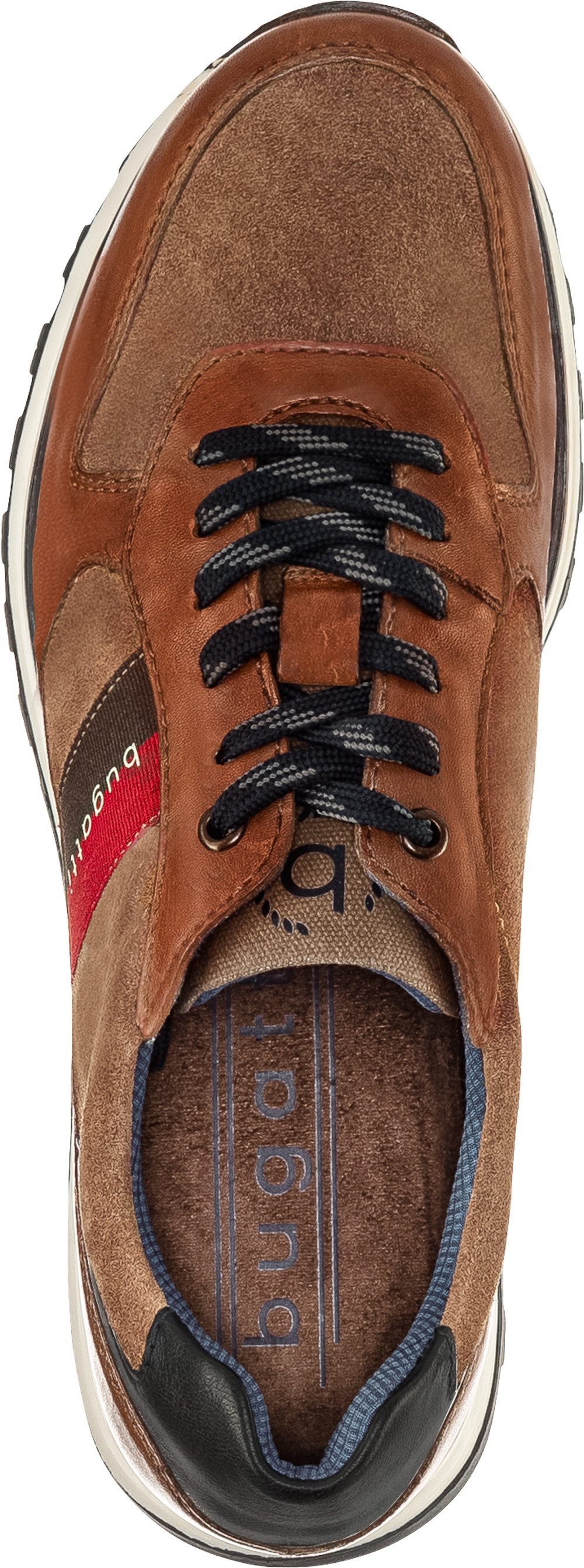 bugatti Sneaker aus weichem Nappa- und Veloursleder – Bild 4 von 4