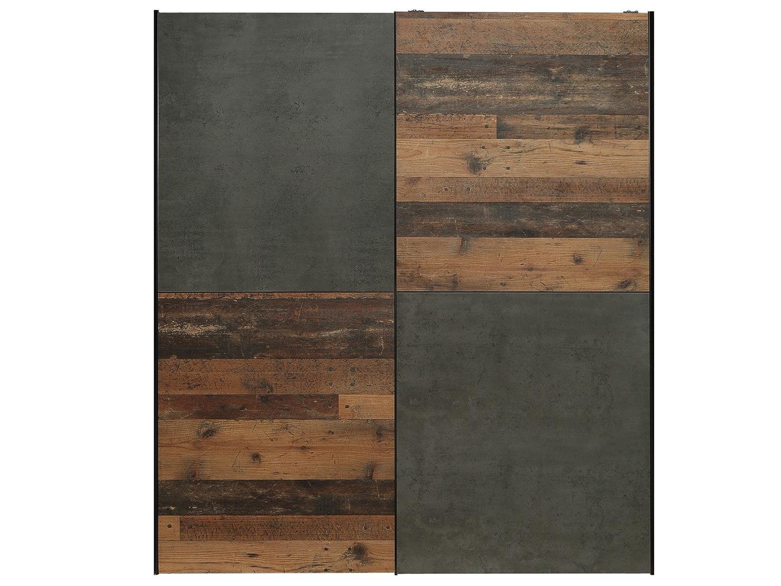 freiraum Schwebetürenschrank Delmore 170.3 x 190.5 x 61.2 cm (B/H/T)