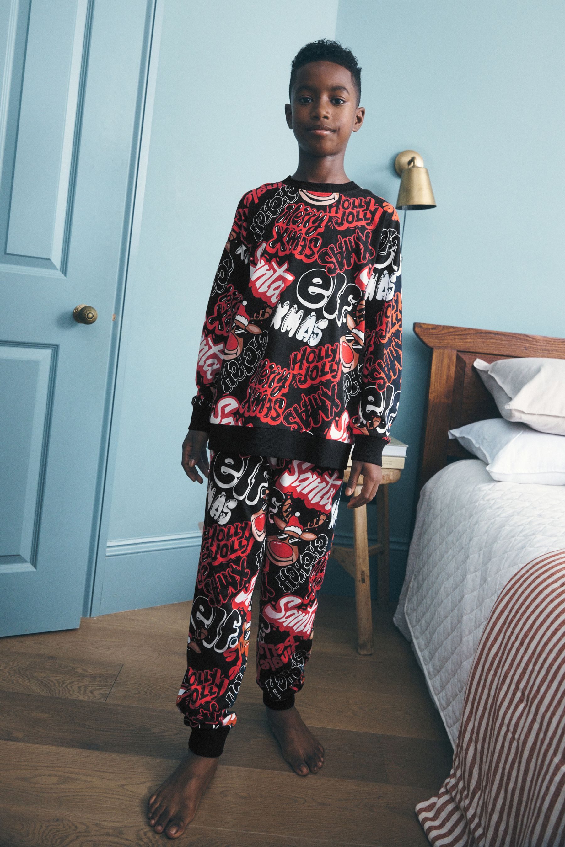 Next Pyjama Pyjama-Set mit Weihnachtsmotiv (2 tlg)