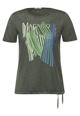 Cecil T-Shirt aus softem Materialmix