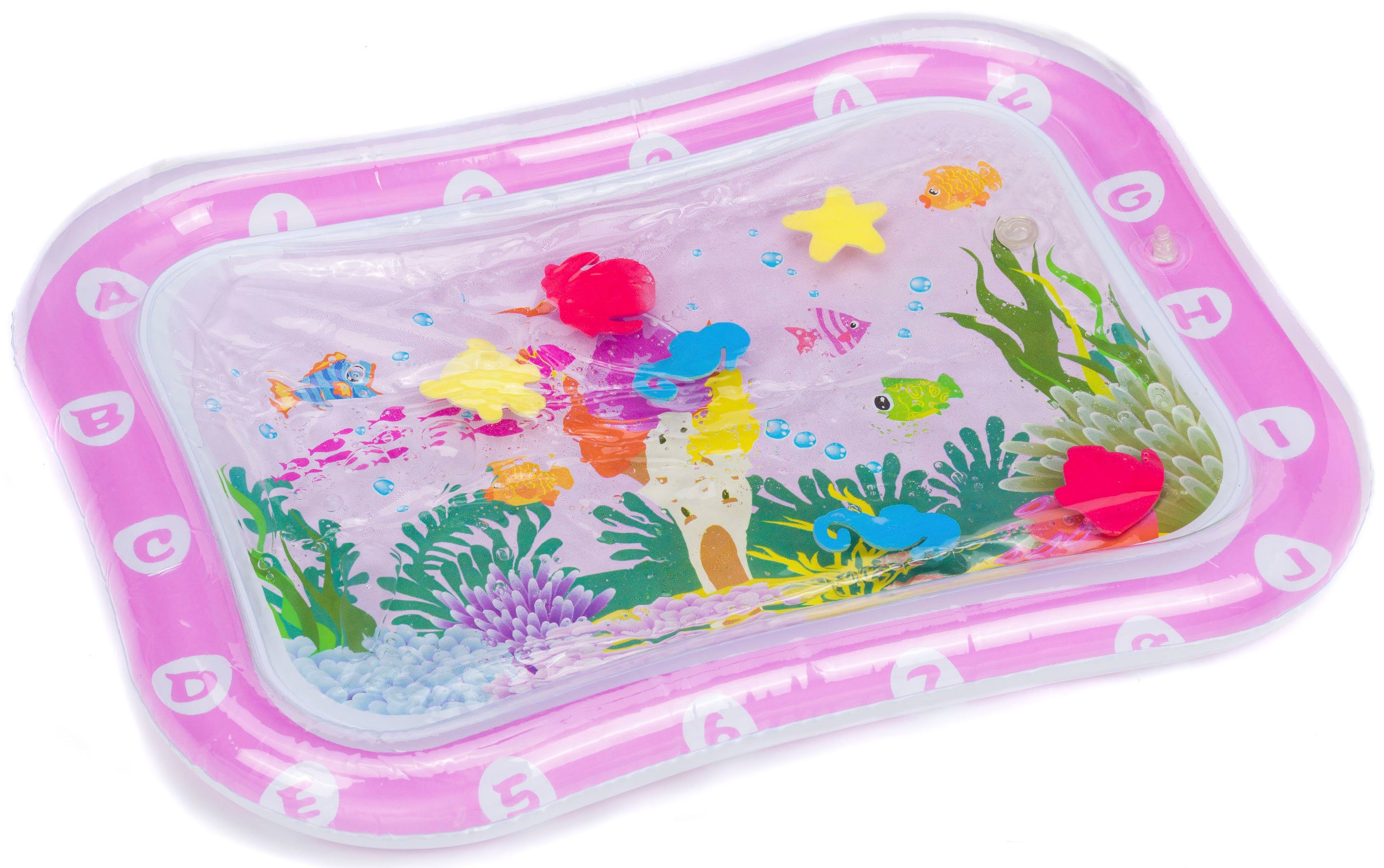 Fillikid Spielmatte Wasser Ocean, pink, teilweise mit Wasser befüllbar