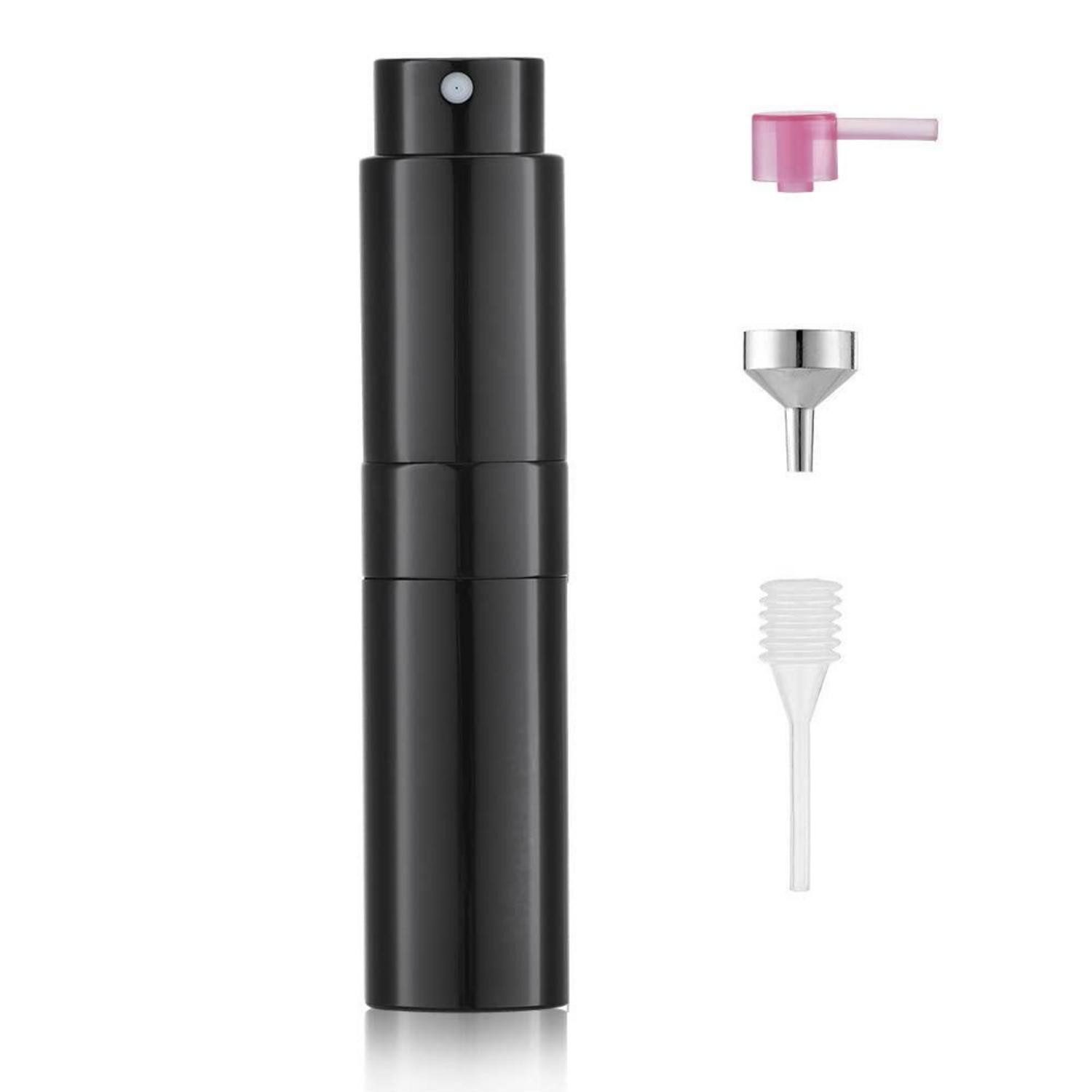 LuxusKollektion Parfümzerstäuber Parfum Zerstäuber 8ml glänzend schwarz