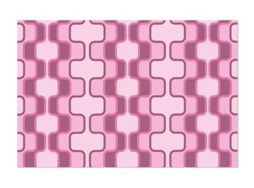 wandmotiv24 Leinwandbild Retromuster Pink Muster, Abstrakt (1 St), Wandbild, Wanddeko, Leinwandbilder in versch. Größen