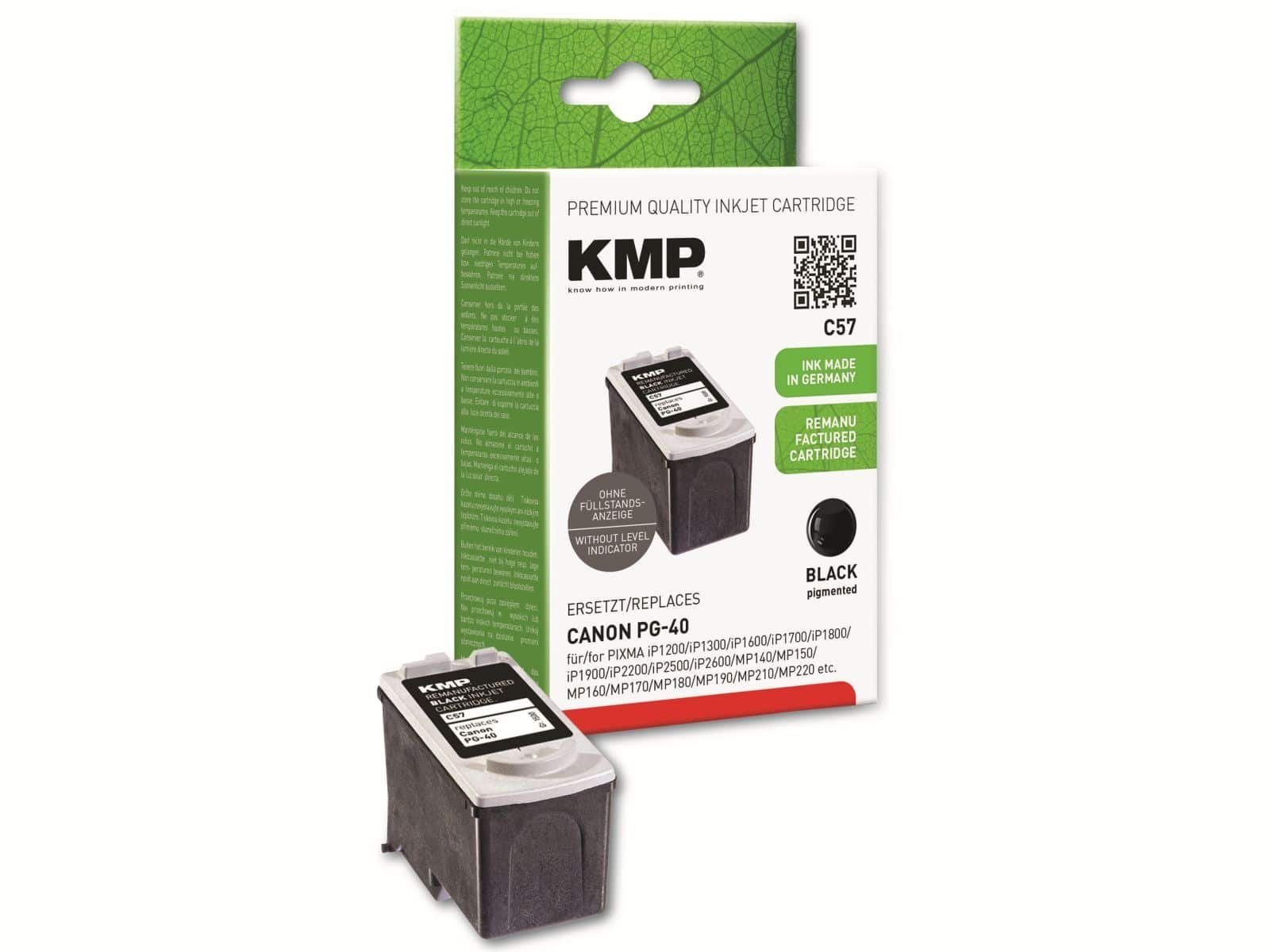 KMP KMP Tintenpatrone Canon Tintenpatrone kompatibel für PG-40