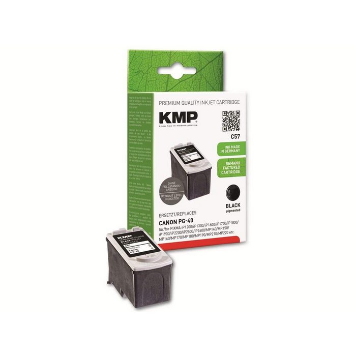 KMP KMP Tintenpatrone kompatibel für Canon PG-40 Tintenpatrone