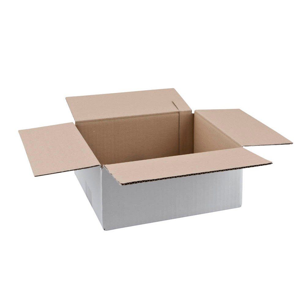 Nestler Versandkarton 20 Versandkartons 1-wellig 27x23x11,7cm weiß