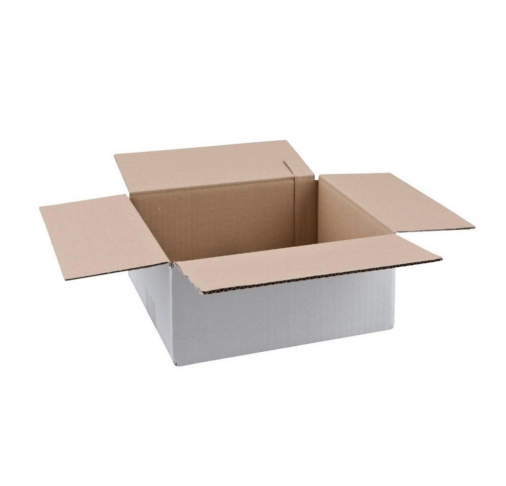 Nestler Versandkarton 20 Versandkartons 1-wellig 27x23x11,7cm weiß