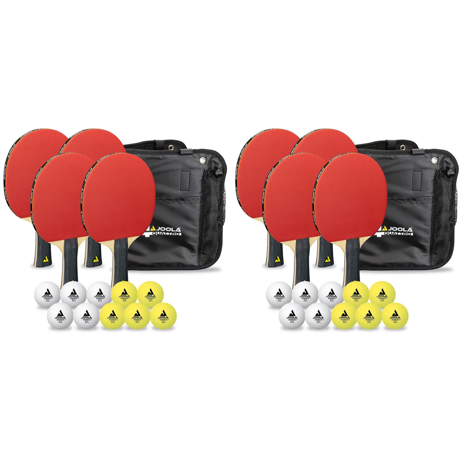 Tischtennisschläger 2x Tischtennis Quattro Set