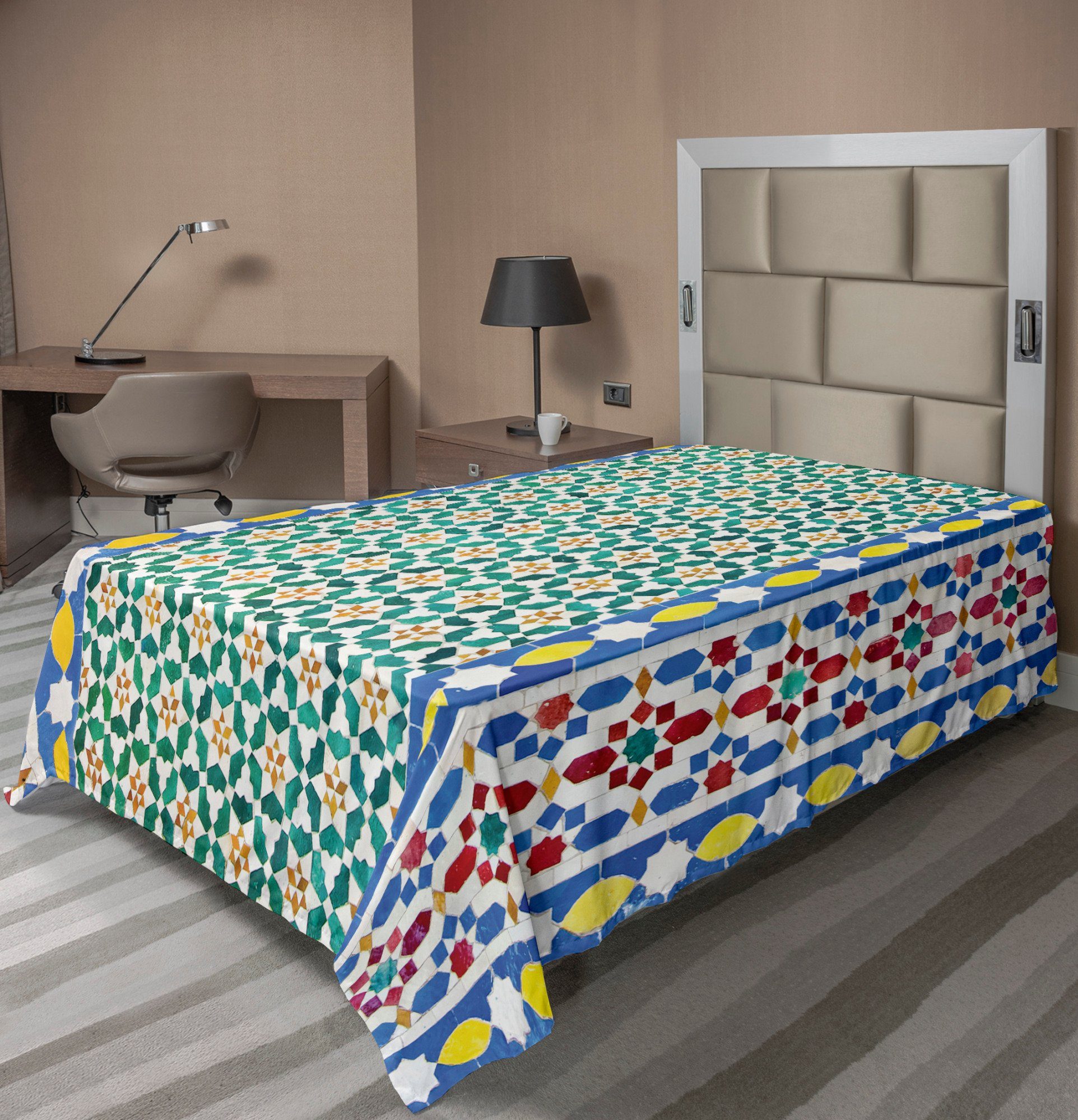 Betttuch »weiches bequemes oberes Bettlaken dekoratives Bett 1 Stück«,  Abakuhaus, marokkanisch Bunte Mosaik-Wand online kaufen | OTTO