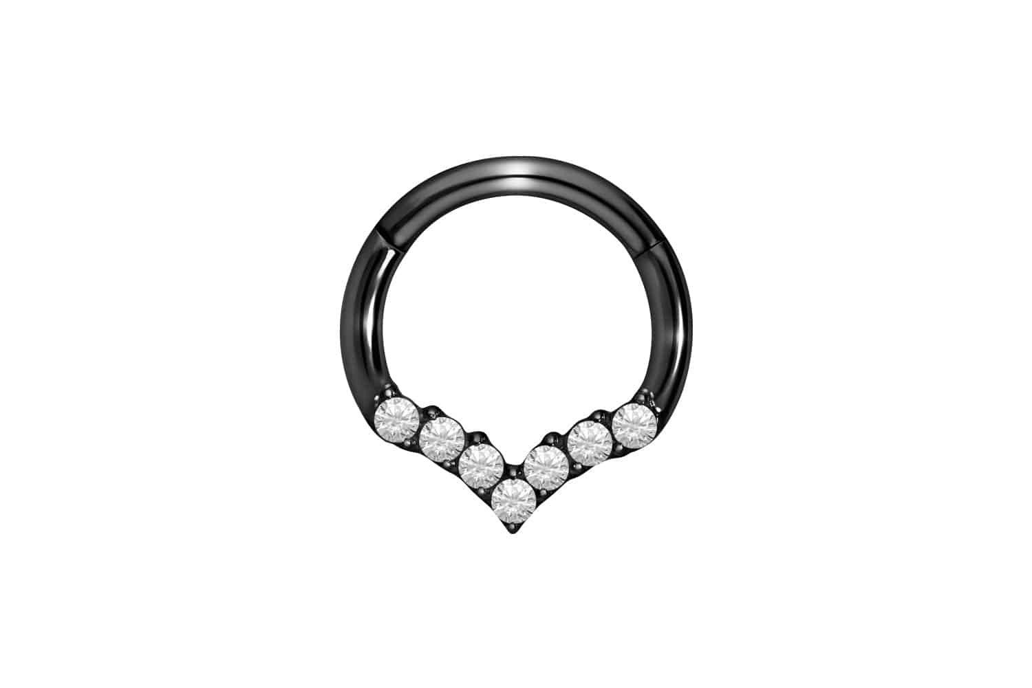 PIERCINGLINE Piercing-Set Titan Segmentring Clicker SPITZ günstig online kaufen